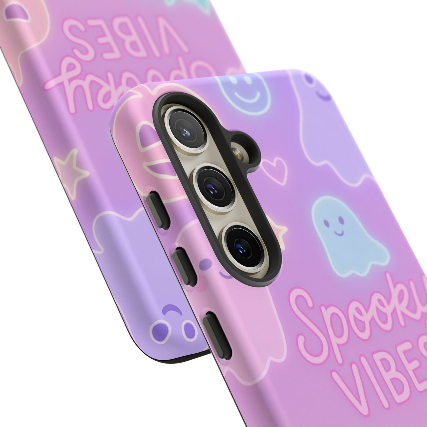 Spooky Vibes Pastel Halloween Design | Cute Ghosts, Pumpkins & Bats Aesthetic Phone Cases