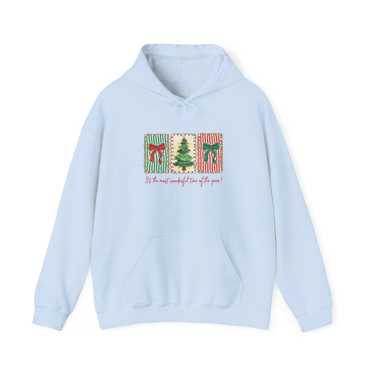 Festive Christmas Tree & Bow Design | It’s the Most Wonderful Time of the Year – Holiday Shirt, Mug, Tote & Home Decor