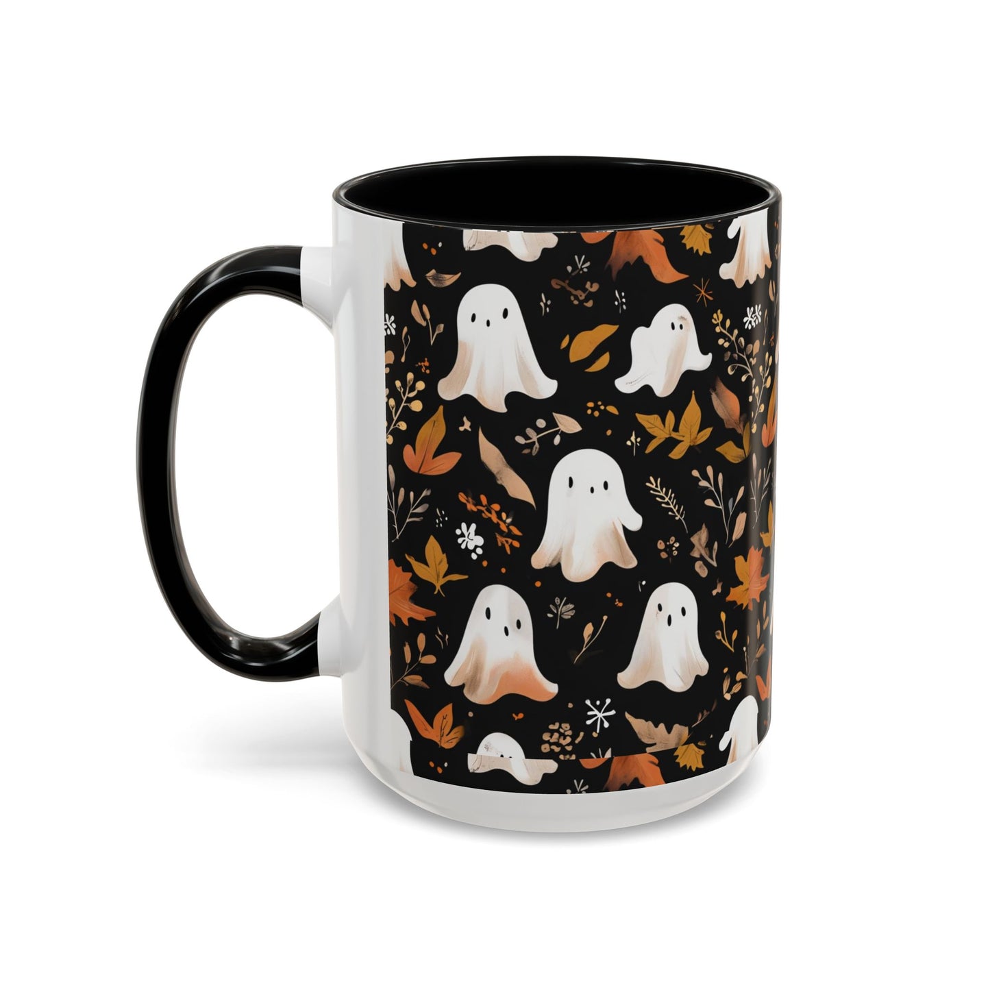 Halloween Ghost Coffee Mug, Cute Fall Mug, Spooky Drinkware, Autumn Gift, Ghost Decor, Accent Mug