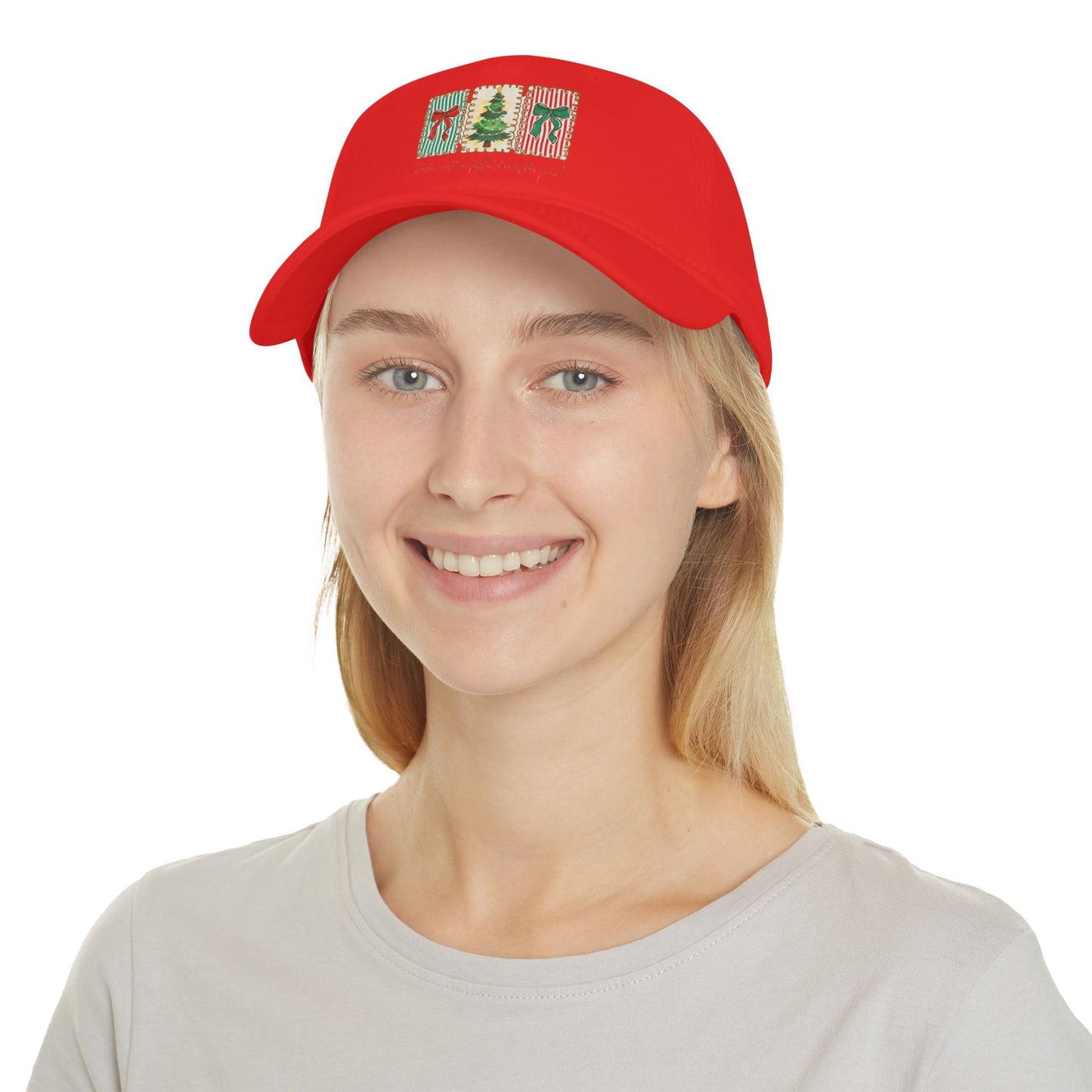 Festive Christmas Tree & Bow Design | It’s the Most Wonderful Time of the Year – Holiday Shirt, Mug, Tote & Home Decor Baseball Caps