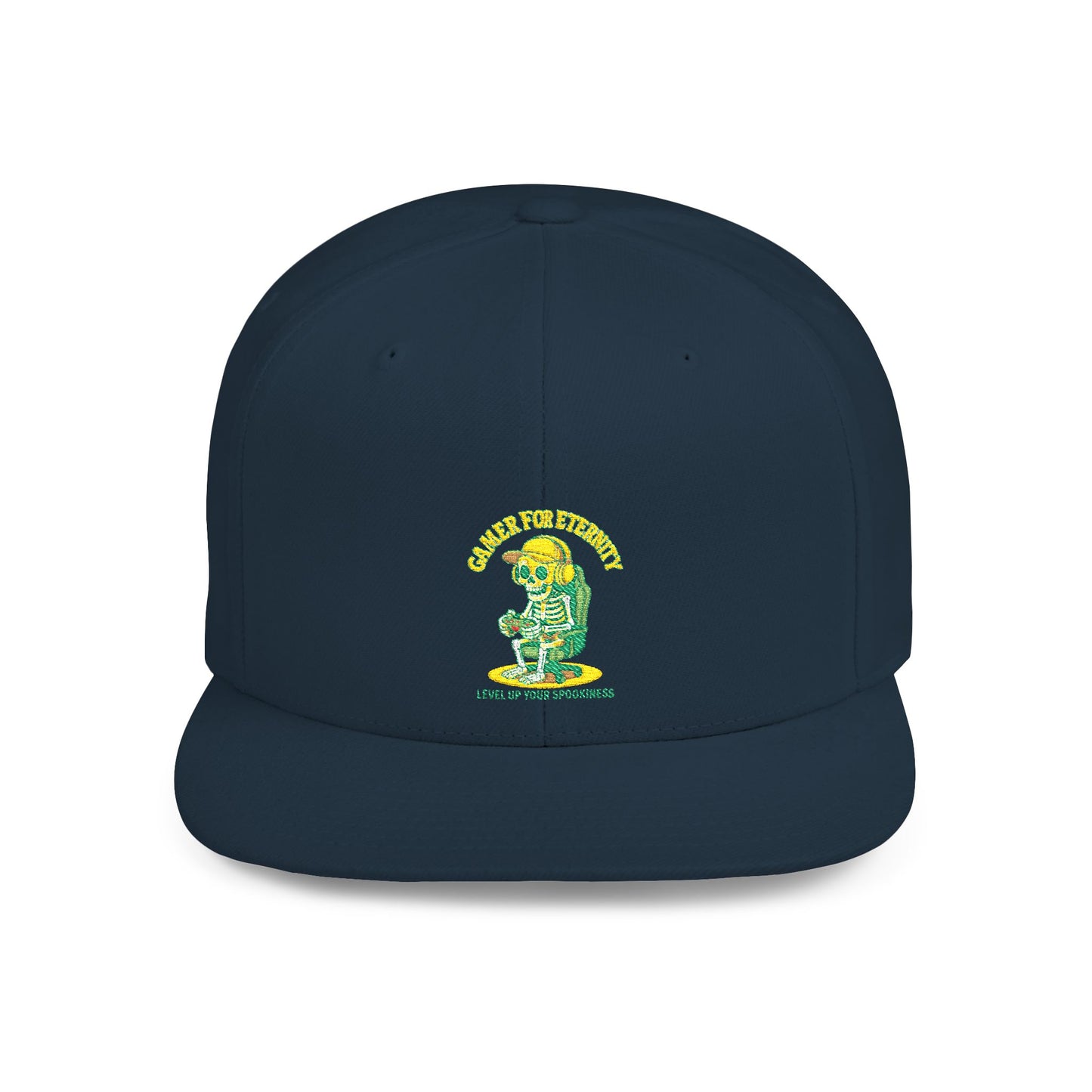Trendy Flat Bill Snapback Hat, Casual Outdoor Cap, Custom Graphic Hat, Perfect for Summer Festivals, Streetwear Accessory, Snapback Cap