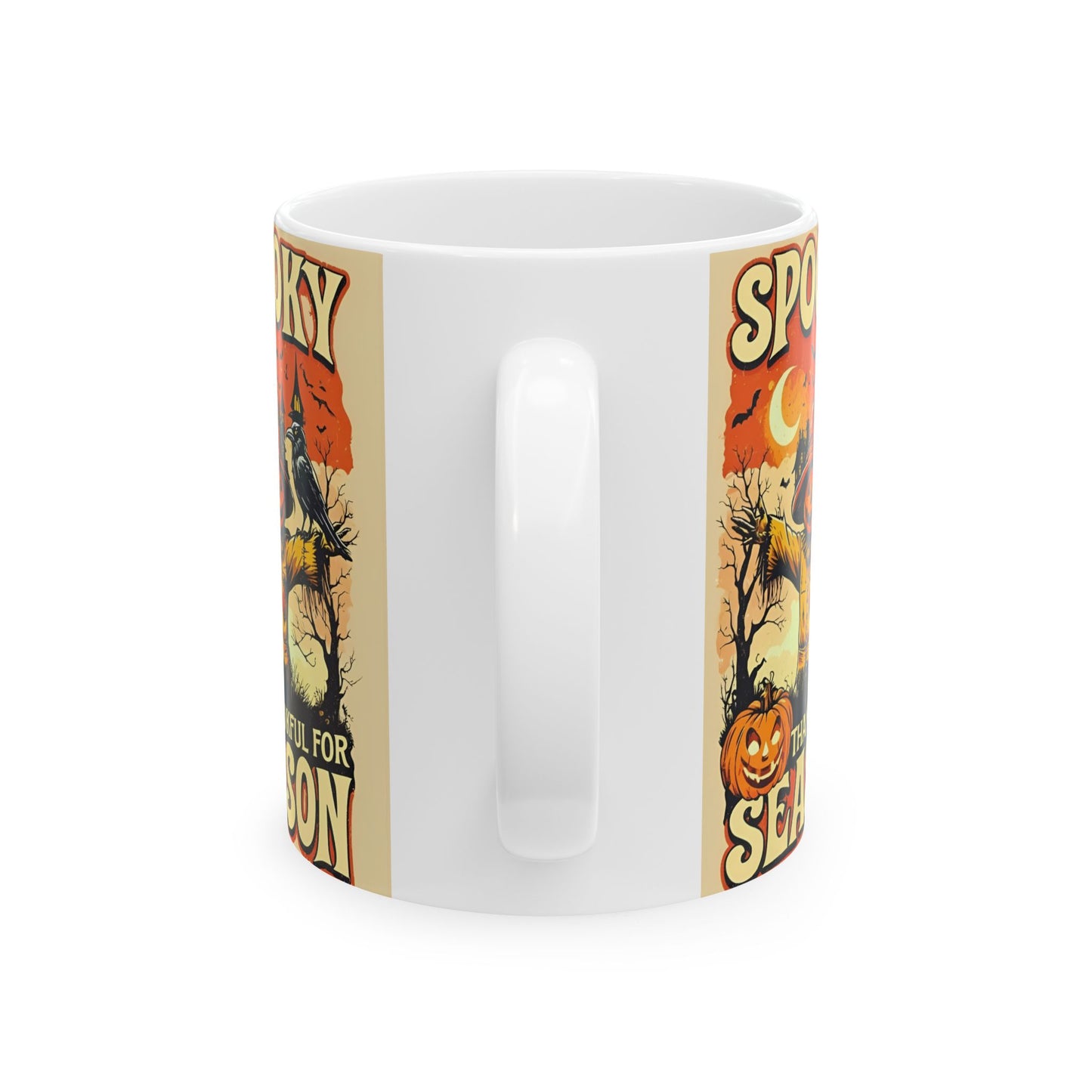 Spooky Thankful for the Season Mug ๐ | Cute Pumpkin Halloween Coffee Cup Ceramic Mug