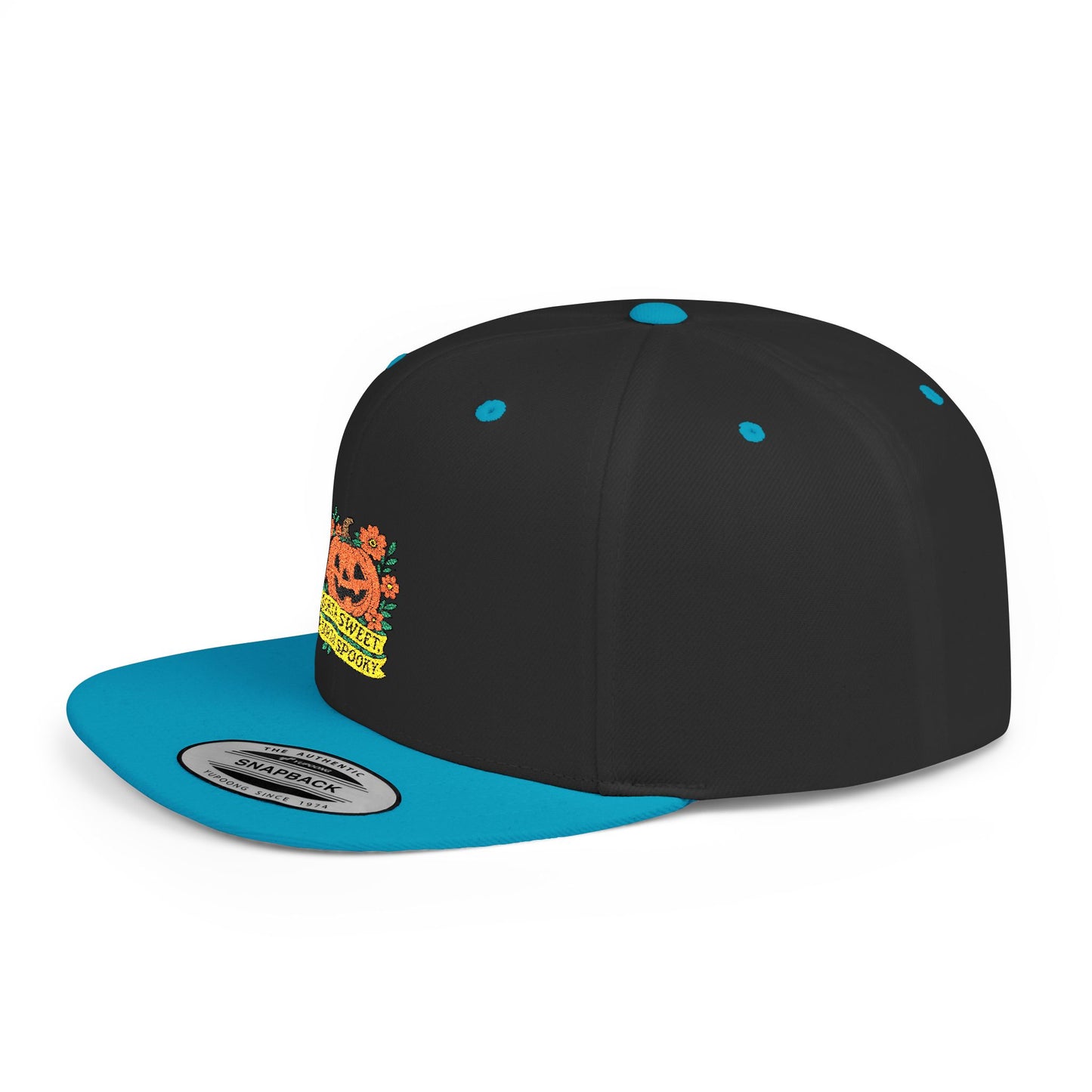 Cute Pumpkin Design – Sorta Sweet, Sorta Spooky Halloween Artwork Snapback Cap