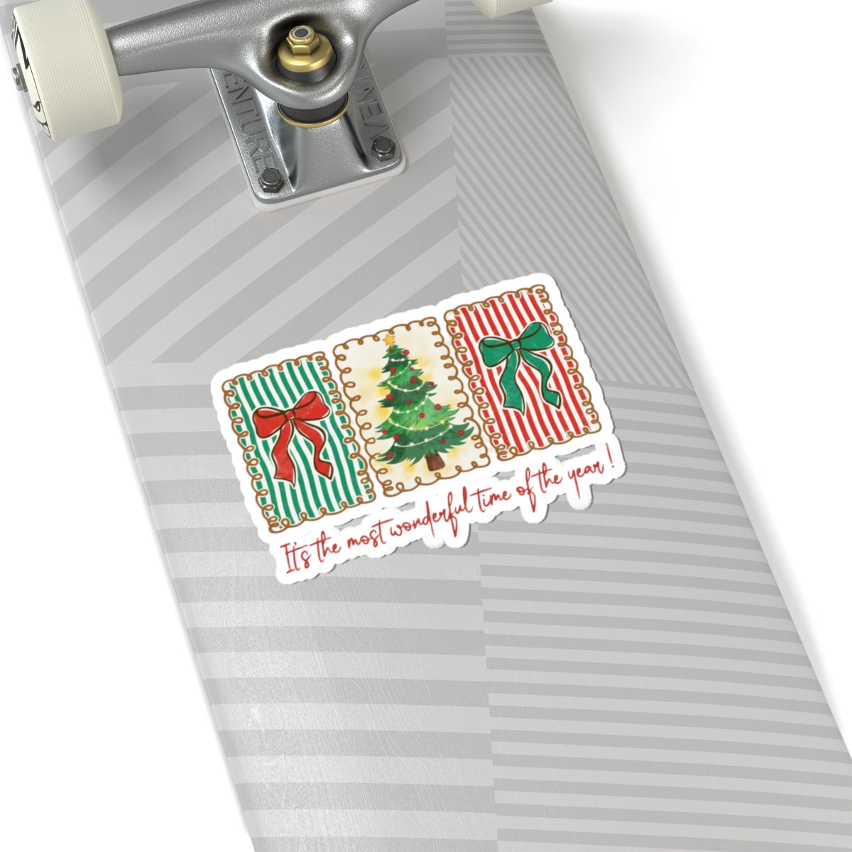 Festive Christmas Tree & Bow Design | It’s the Most Wonderful Time of the Year – Holiday Shirt, Mug, Tote & Home Decor Poster