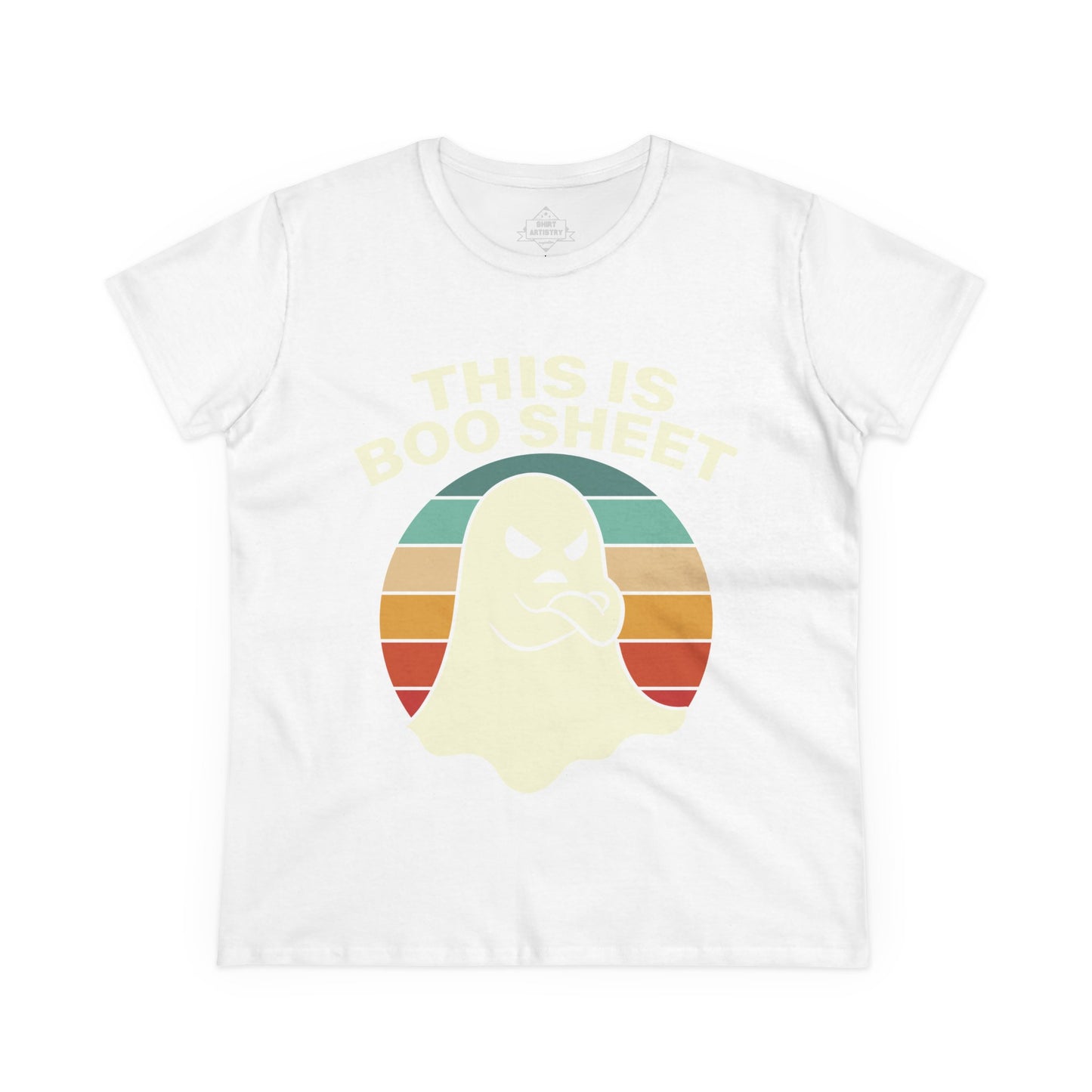 This Is Boo Sheet Funny Halloween | Sarcastic Ghost Shirt for Spooky Season | Retro Ghost Graphic Tee for Men & Women