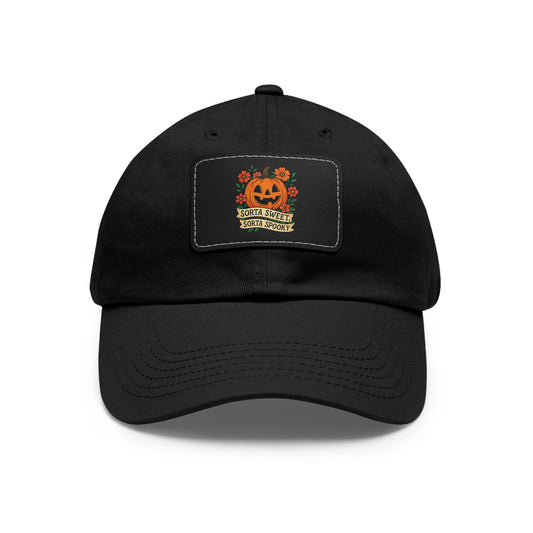 Cute Pumpkin Design – Sorta Sweet, Sorta Spooky Halloween Artwork Dad Hat