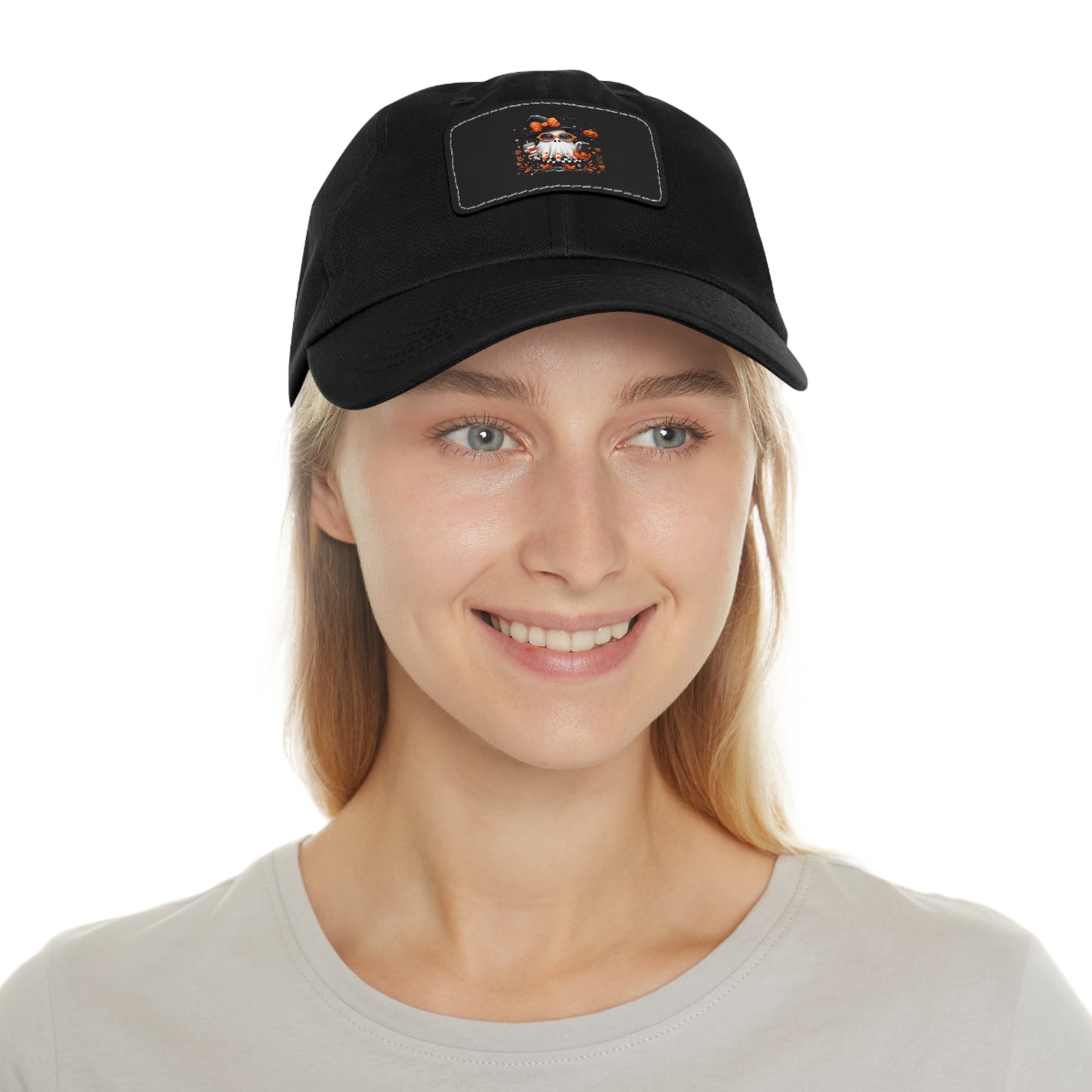Cute Halloween Ghost T-Shirt | Trendy Witch Ghost Outfit | Spooky Fall Shirt for Women | Pumpkin Aesthetic Halloween Apparel Gift Dad Hat