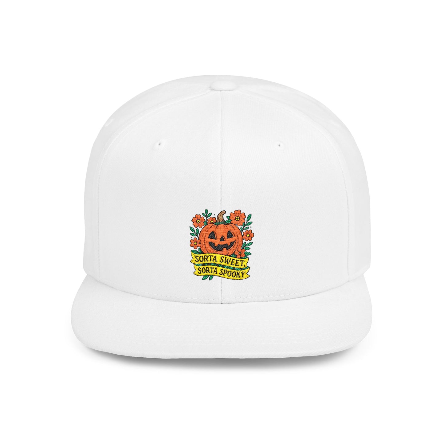 Cute Pumpkin Design – Sorta Sweet, Sorta Spooky Halloween Artwork Snapback Cap