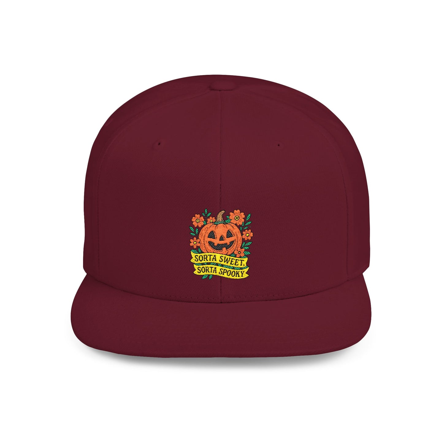 Cute Pumpkin Design – Sorta Sweet, Sorta Spooky Halloween Artwork Snapback Cap