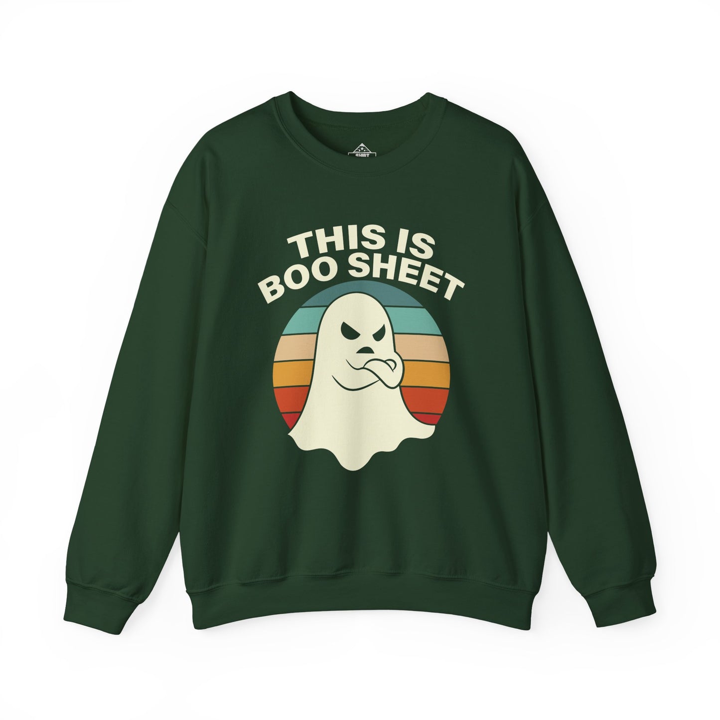 This Is Boo Sheet Funny Halloween T‑Shirt | Sarcastic Ghost Shirt for Spooky Season | Retro Ghost Graphic Tee for Men & Women