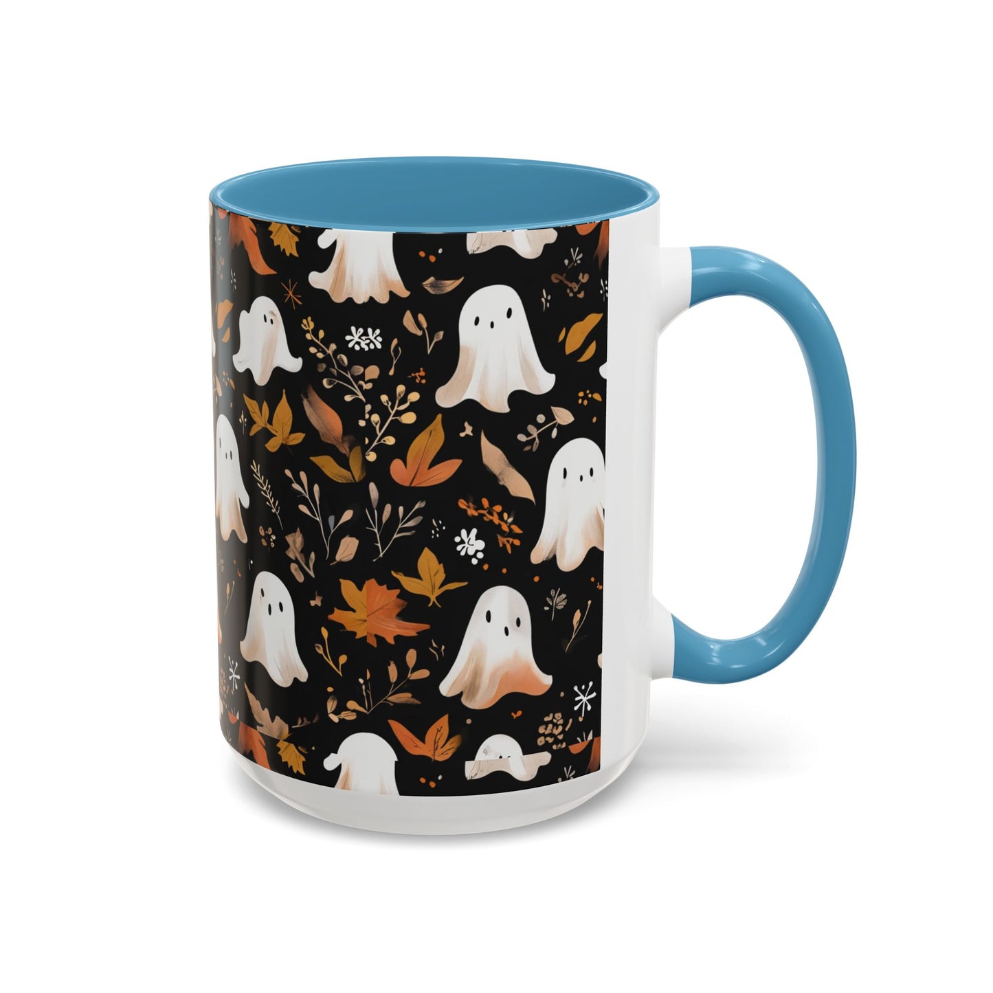 Halloween Ghost Coffee Mug, Cute Fall Mug, Spooky Drinkware, Autumn Gift, Ghost Decor, Accent Mug