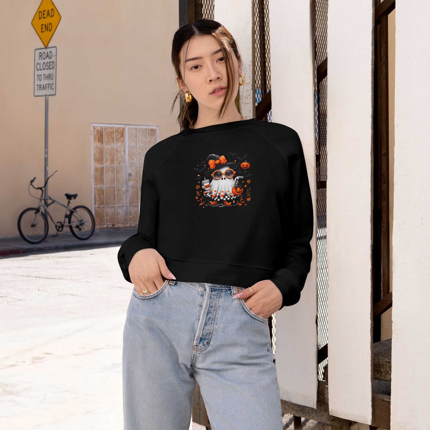 Cute Halloween Ghost | Trendy Witch Ghost Outfit | Spooky Fall Shirt for Women | Pumpkin Aesthetic Halloween Apparel Gift