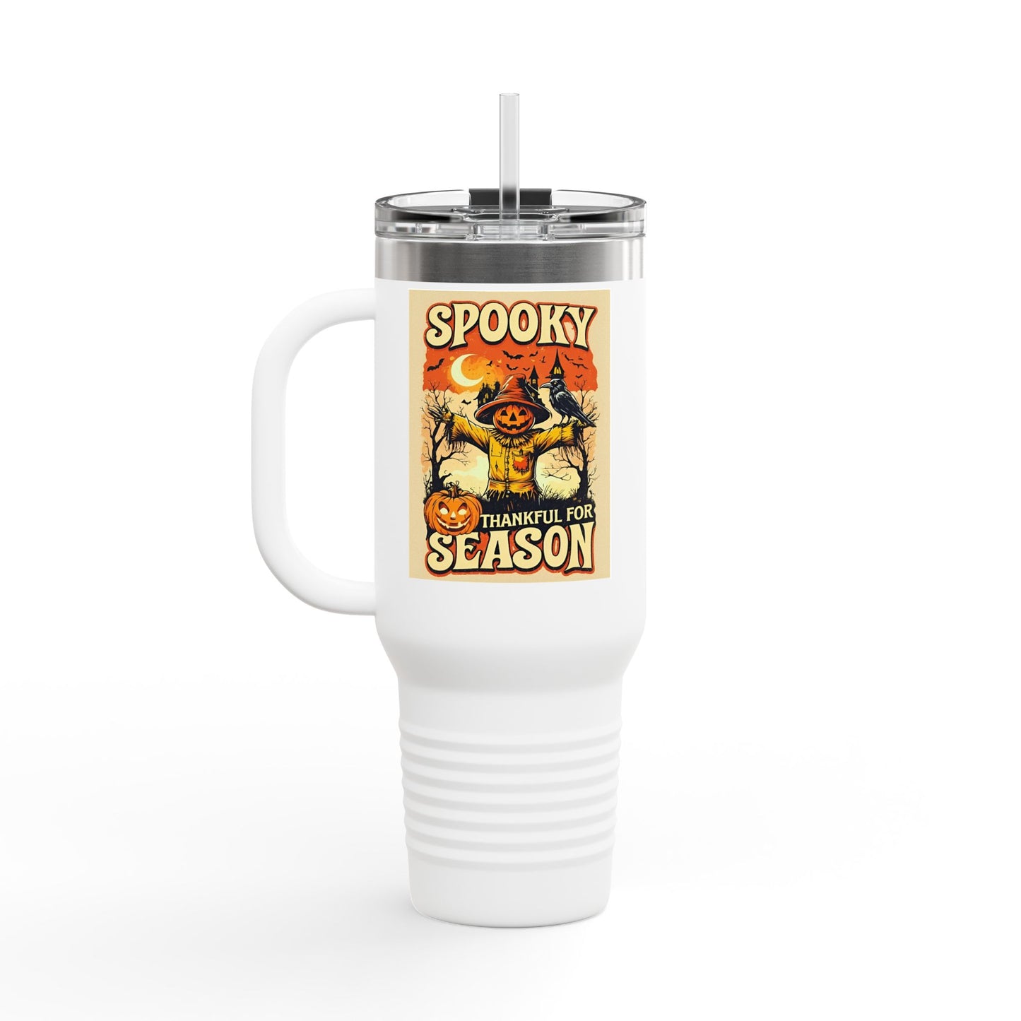 Spooky Thankful for the Season Mug π | Cute Pumpkin Halloween Coffee Cup Travel Mug