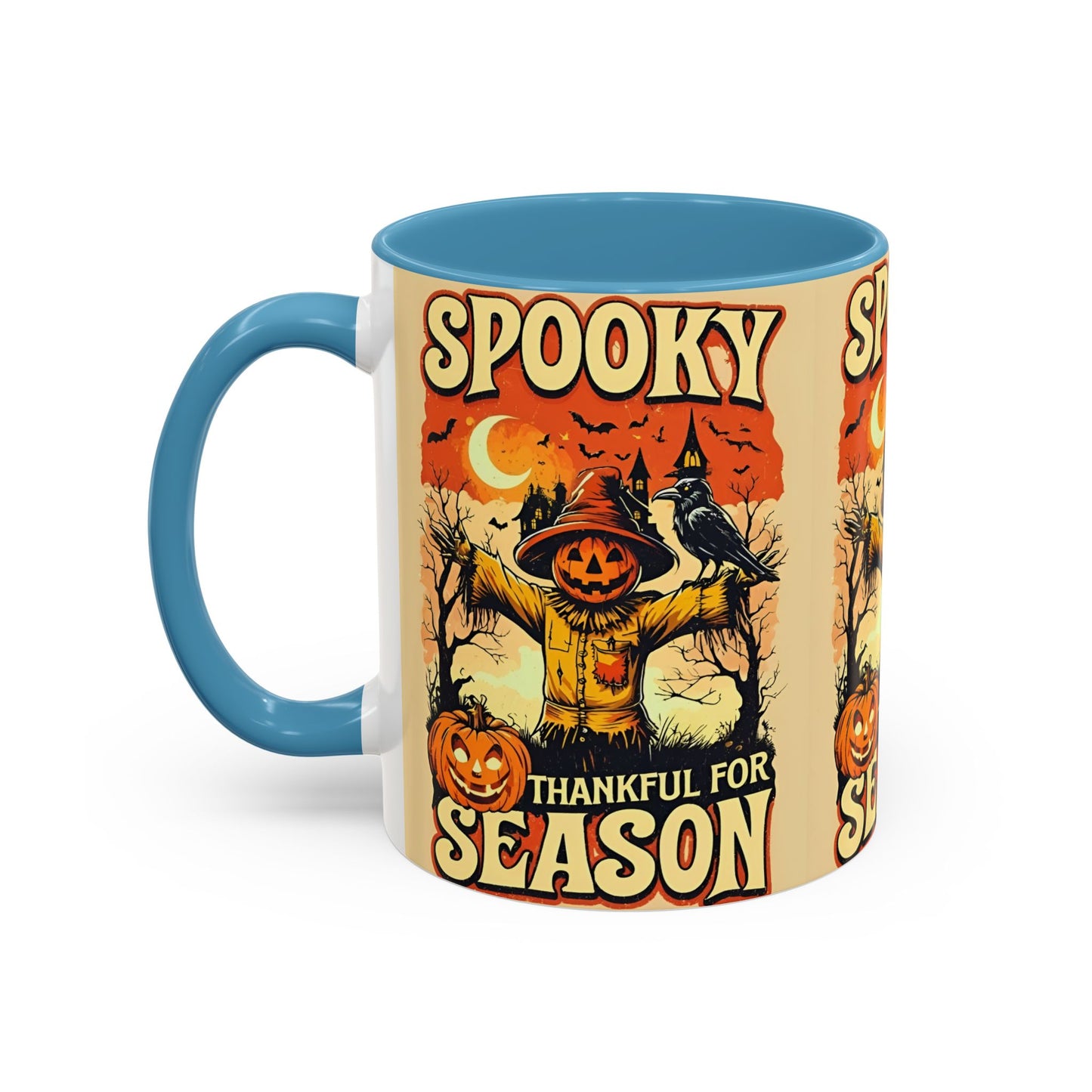 Spooky Thankful for the Season Mug π | Cute Pumpkin Halloween Coffee Cup Accent Mug