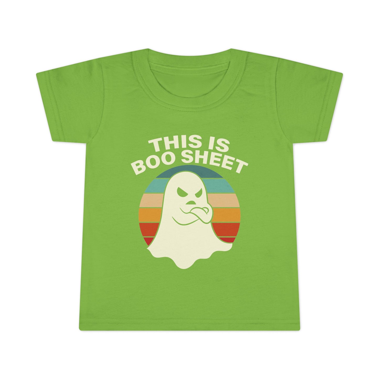 This Is Boo Sheet Funny Halloween T‑Shirt | Sarcastic Ghost Shirt for Spooky Season | Retro Ghost Graphic Tee for Men & Women Toddler T-Shirt