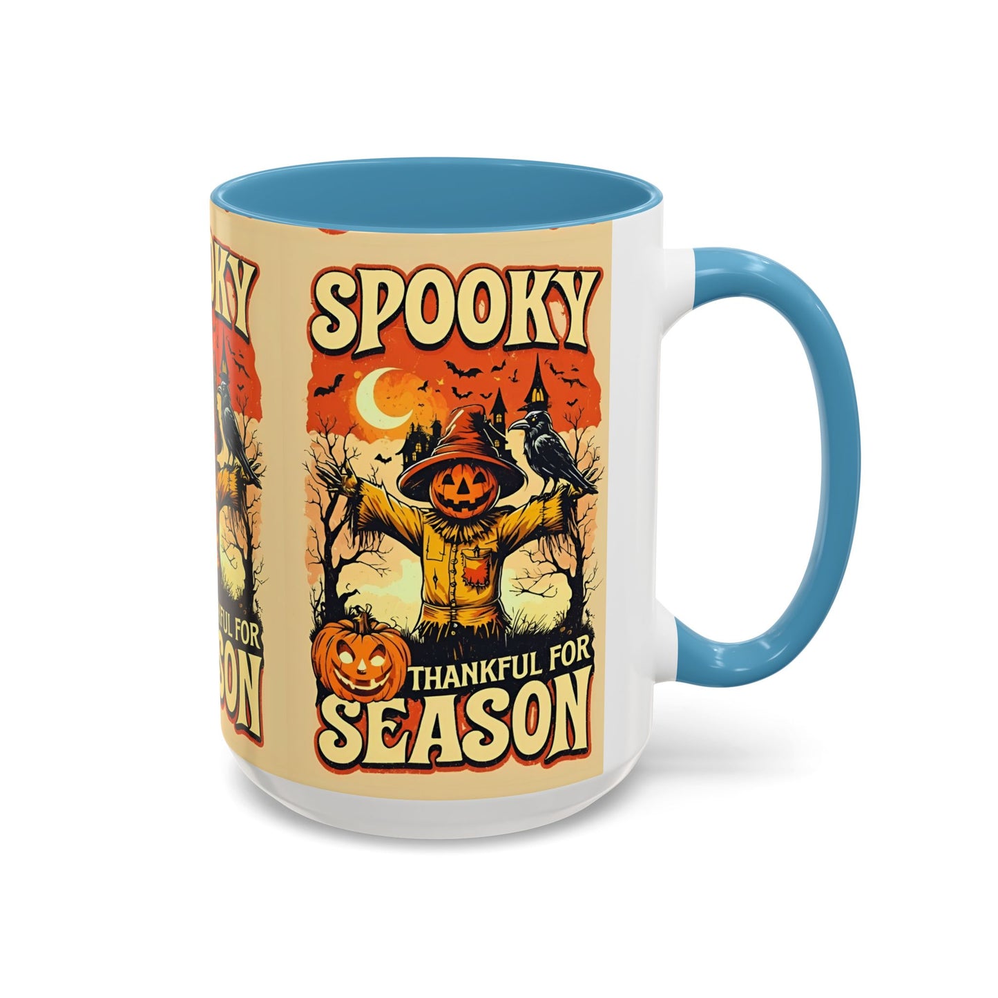 Spooky Thankful for the Season Mug π | Cute Pumpkin Halloween Coffee Cup Accent Mug