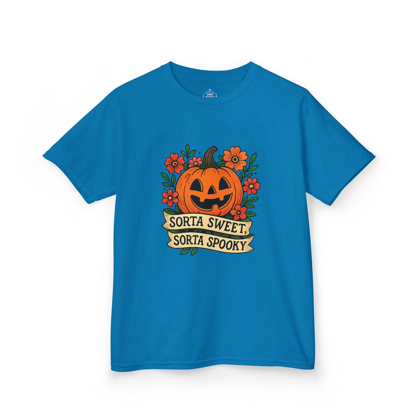 Cute Pumpkin Design – Sorta Sweet, Sorta Spooky Halloween Artwork , Kids T-Shirts