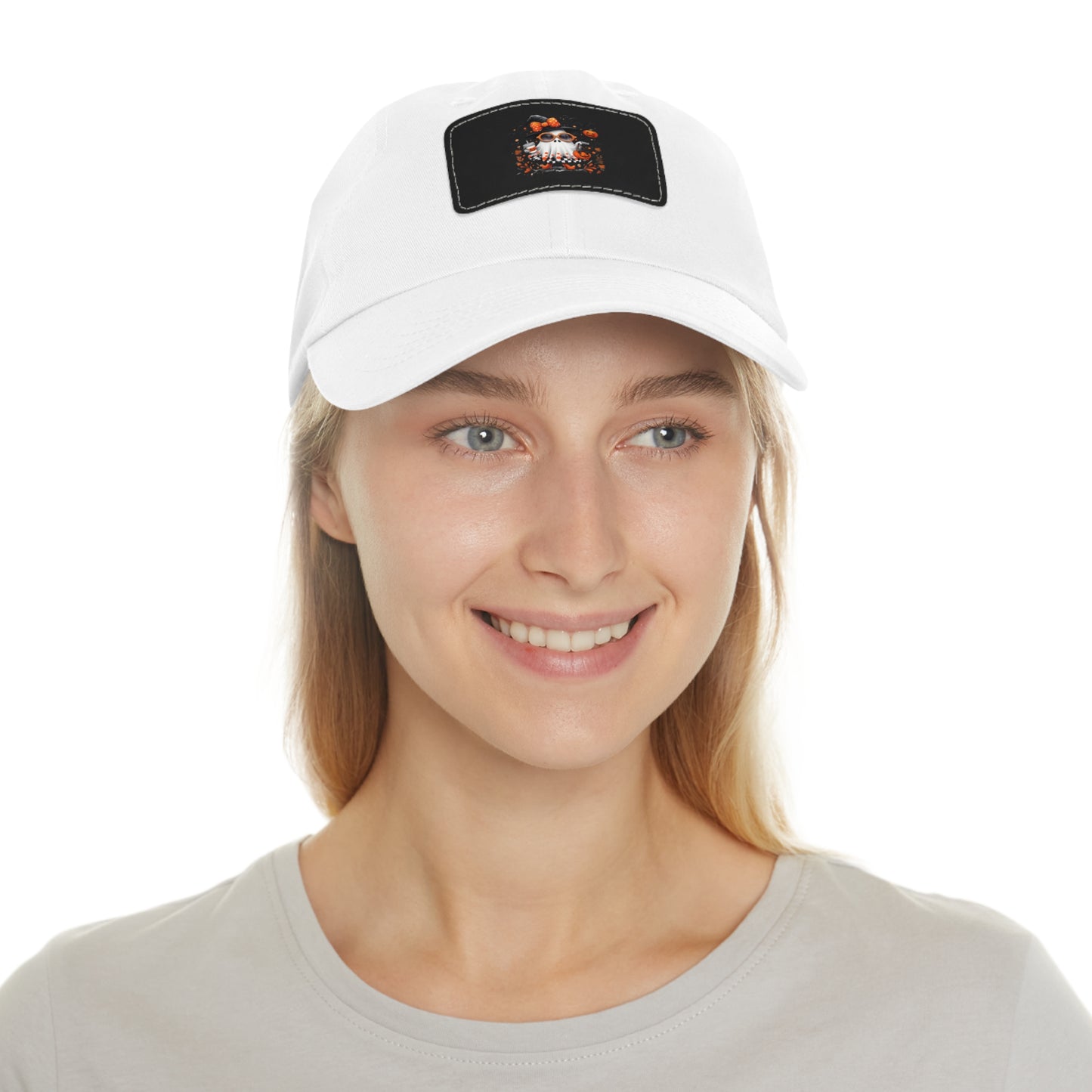 Cute Halloween Ghost T-Shirt | Trendy Witch Ghost Outfit | Spooky Fall Shirt for Women | Pumpkin Aesthetic Halloween Apparel Gift Dad Hat