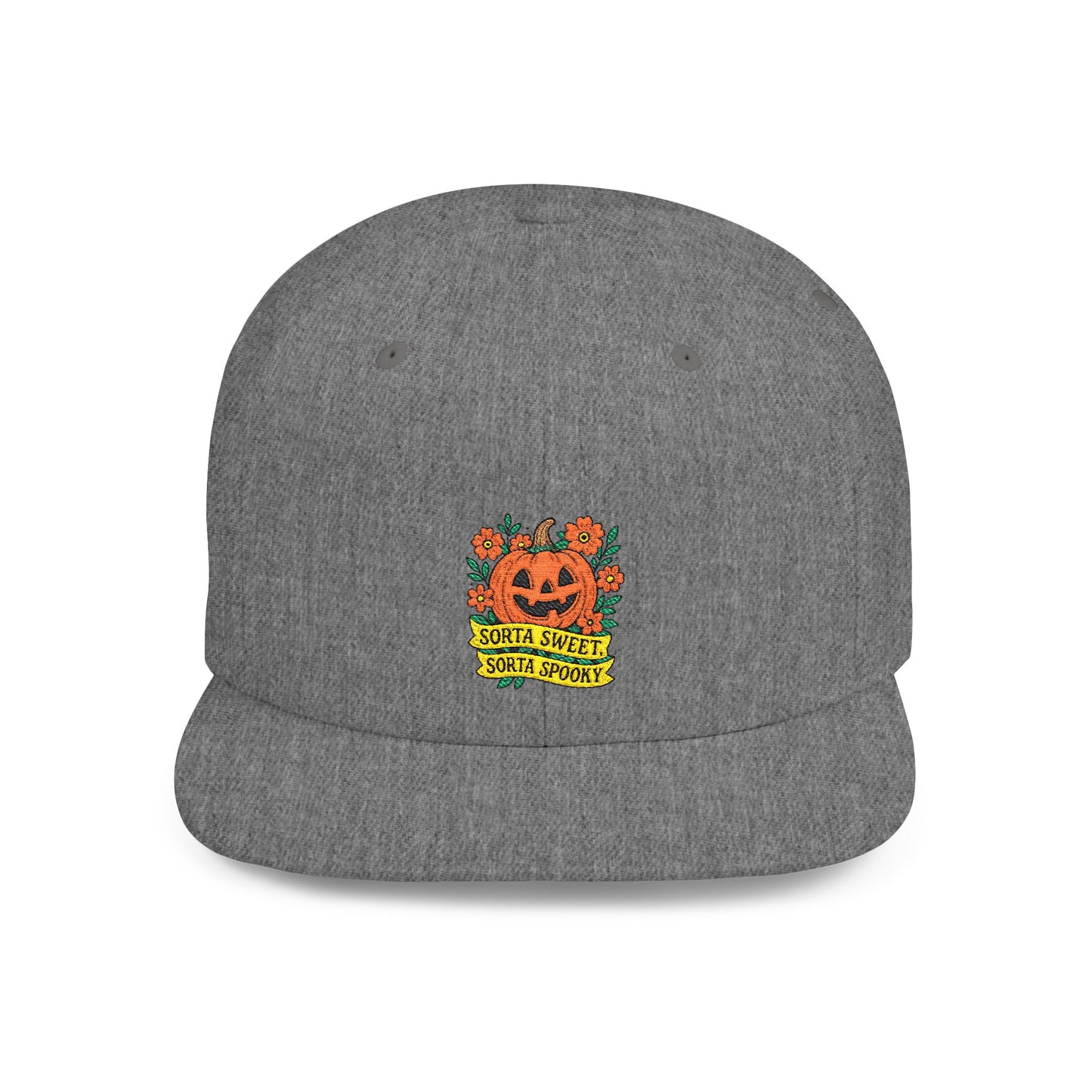 Cute Pumpkin Design – Sorta Sweet, Sorta Spooky Halloween Artwork Snapback Cap
