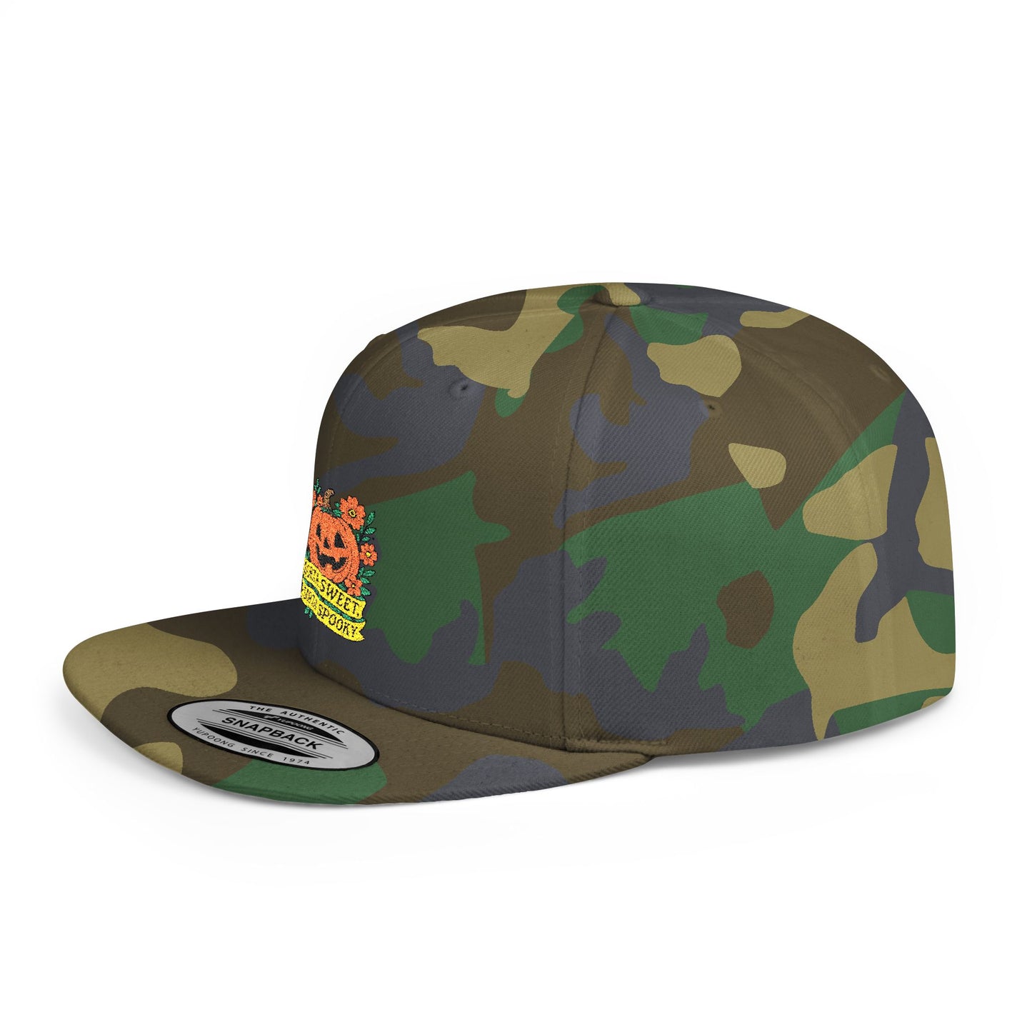 Cute Pumpkin Design – Sorta Sweet, Sorta Spooky Halloween Artwork Snapback Cap