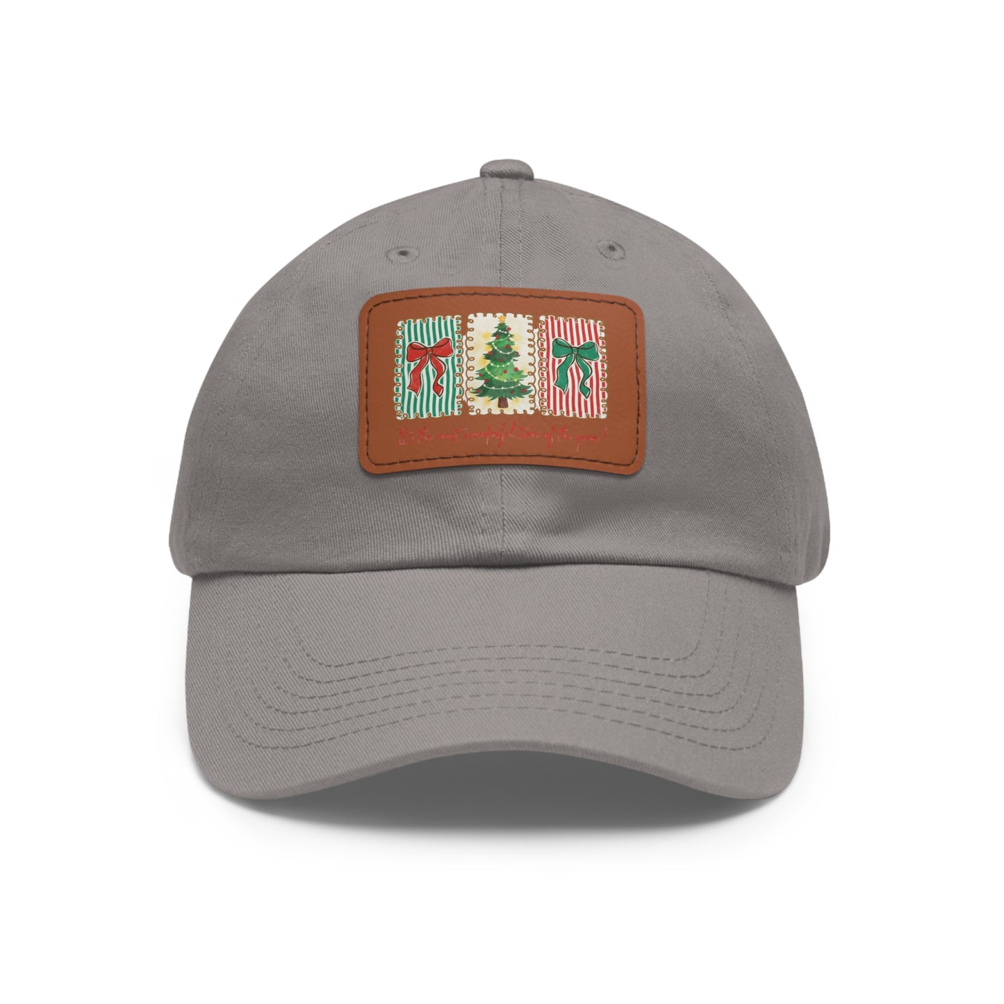 Festive Christmas Tree & Bow Design | It’s the Most Wonderful Time of the Year – Holiday Shirt, Mug, Tote & Home Decor Dad Hat