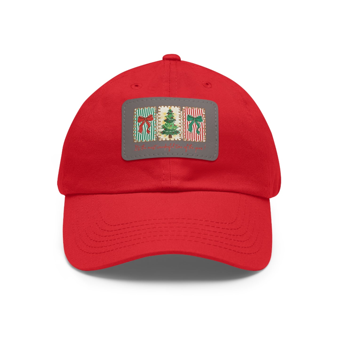 Festive Christmas Tree & Bow Design | It’s the Most Wonderful Time of the Year – Holiday Shirt, Mug, Tote & Home Decor Dad Hat
