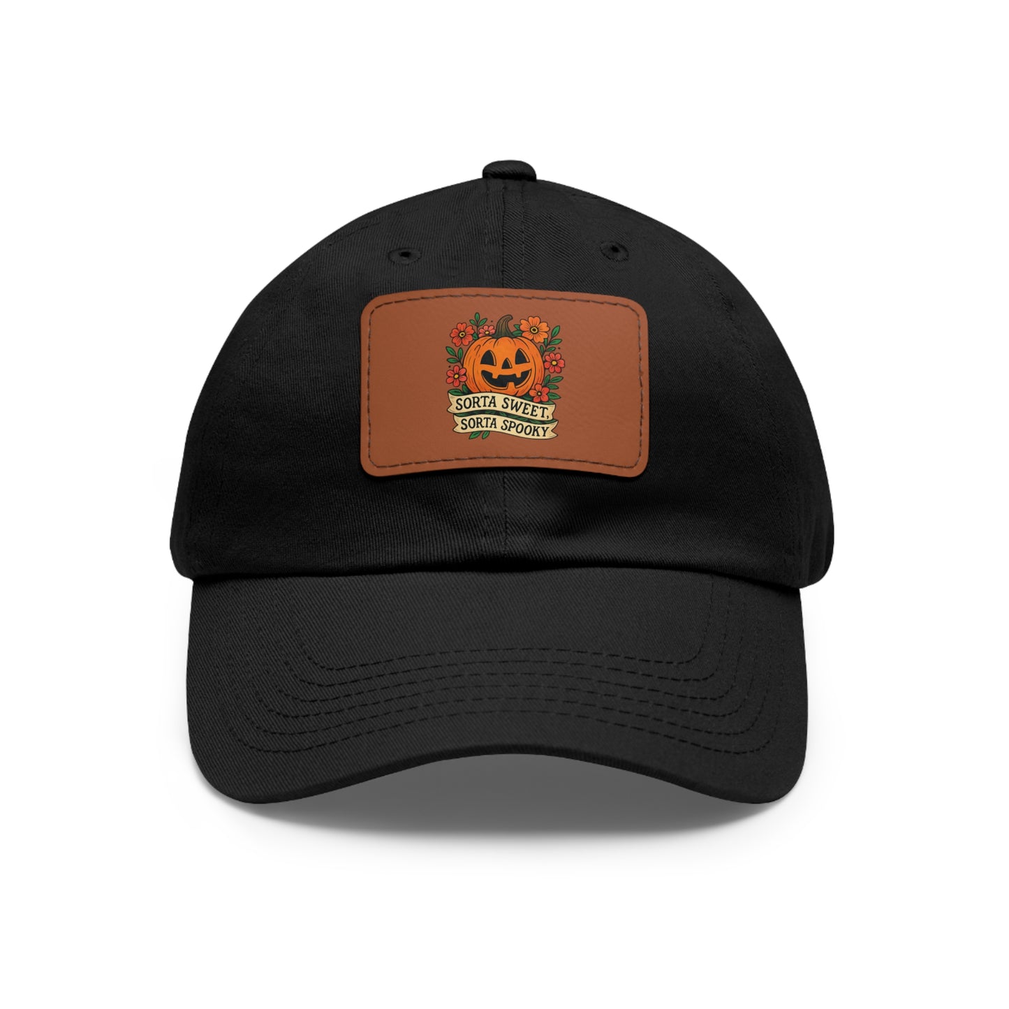 Cute Pumpkin Design – Sorta Sweet, Sorta Spooky Halloween Artwork Dad Hat
