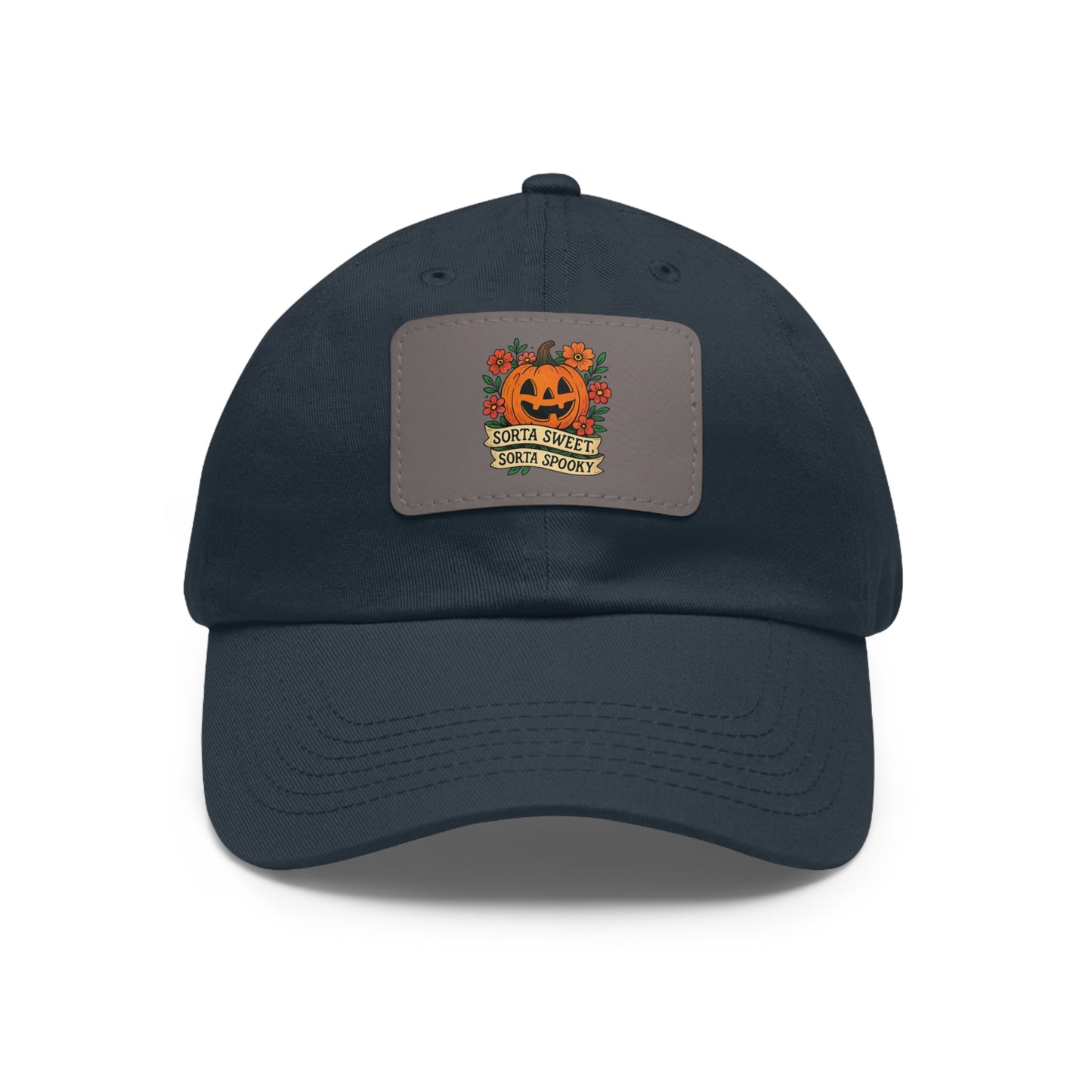 Cute Pumpkin Design – Sorta Sweet, Sorta Spooky Halloween Artwork Dad Hat