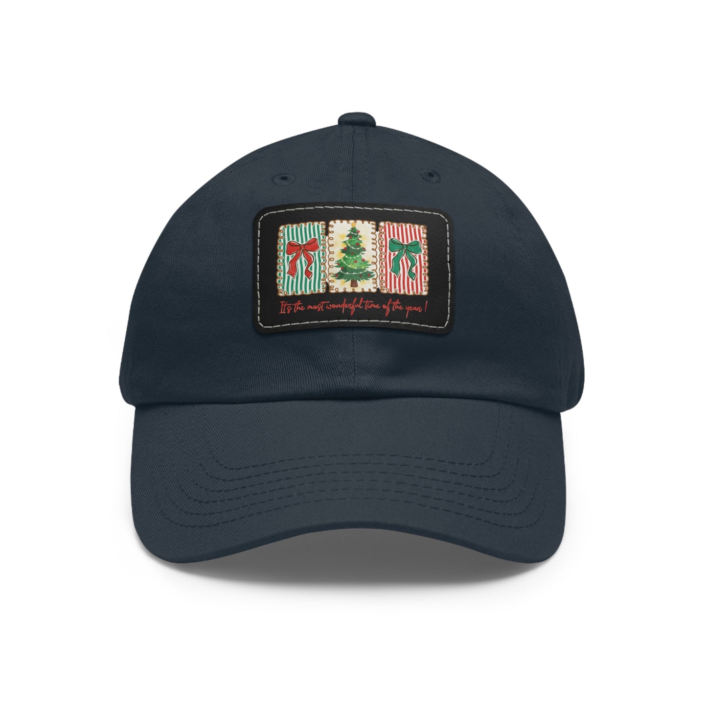 Festive Christmas Tree & Bow Design | It’s the Most Wonderful Time of the Year – Holiday Shirt, Mug, Tote & Home Decor Dad Hat