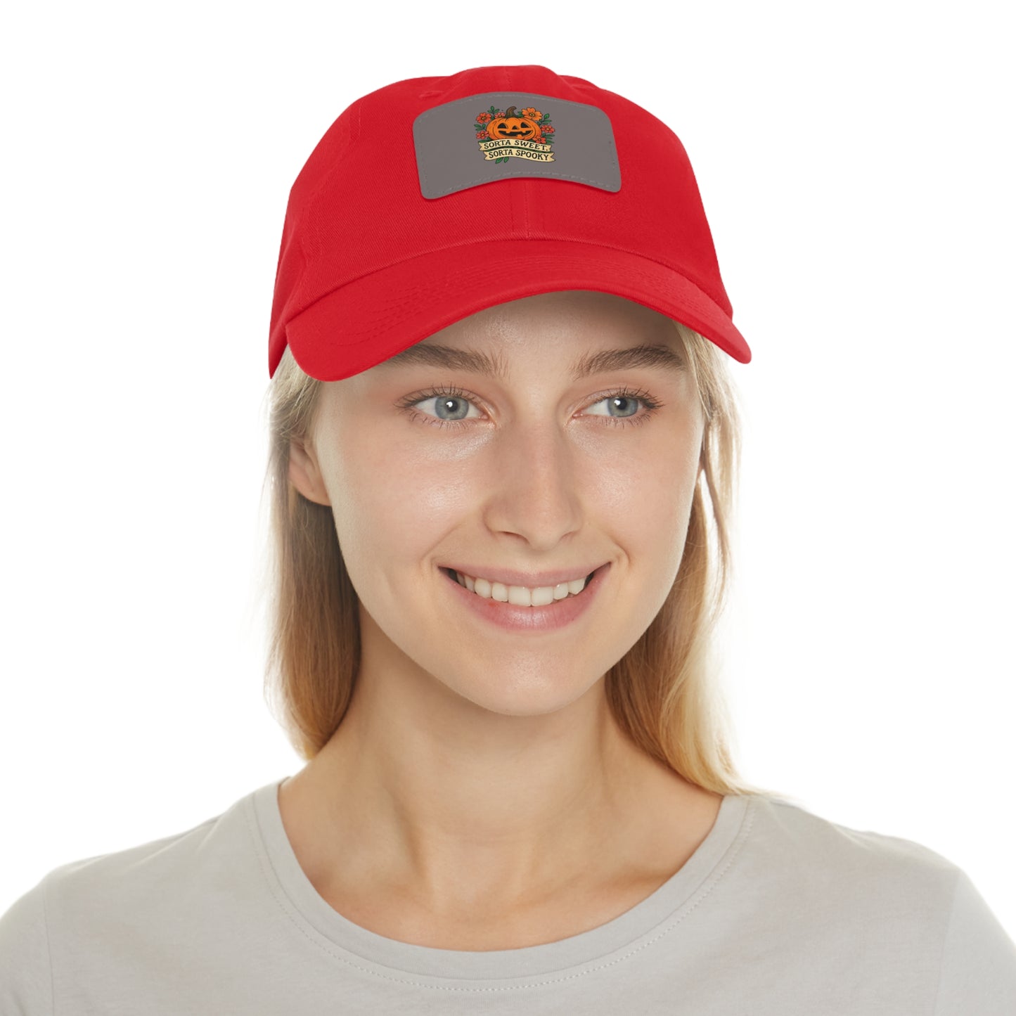 Cute Pumpkin Design – Sorta Sweet, Sorta Spooky Halloween Artwork Dad Hat