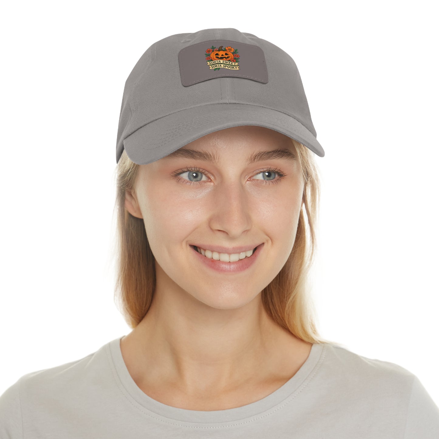 Cute Pumpkin Design – Sorta Sweet, Sorta Spooky Halloween Artwork Dad Hat