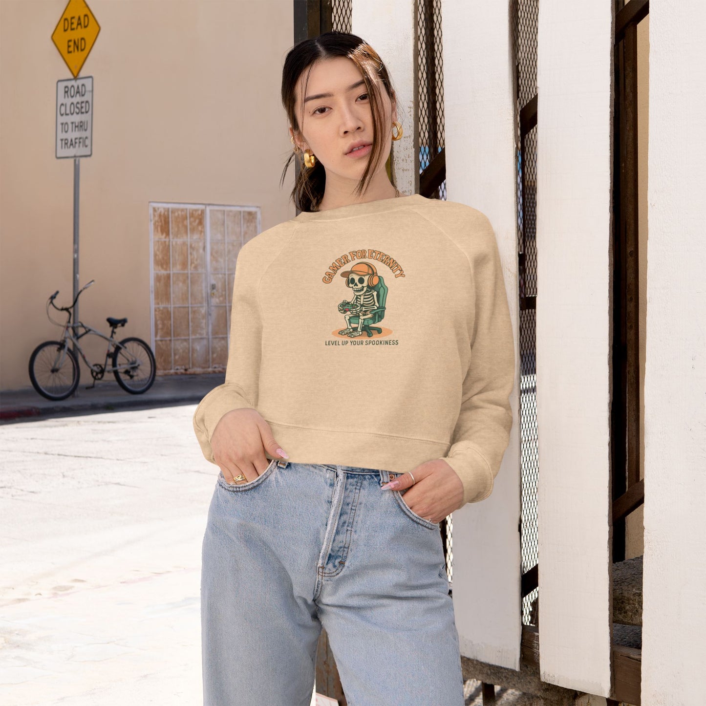 Cozy Women's Cropped Fleece Pullover | Funny Sweatshirt for Casual Wear, Great for Gifting, Fall/Winter Essentials, Lounge Wear, [...]