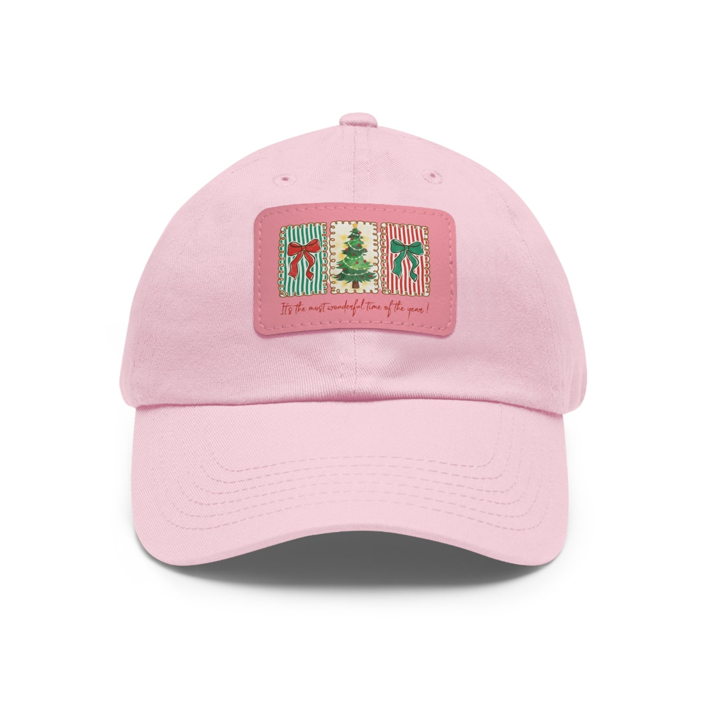 Festive Christmas Tree & Bow Design | It’s the Most Wonderful Time of the Year – Holiday Shirt, Mug, Tote & Home Decor Dad Hat