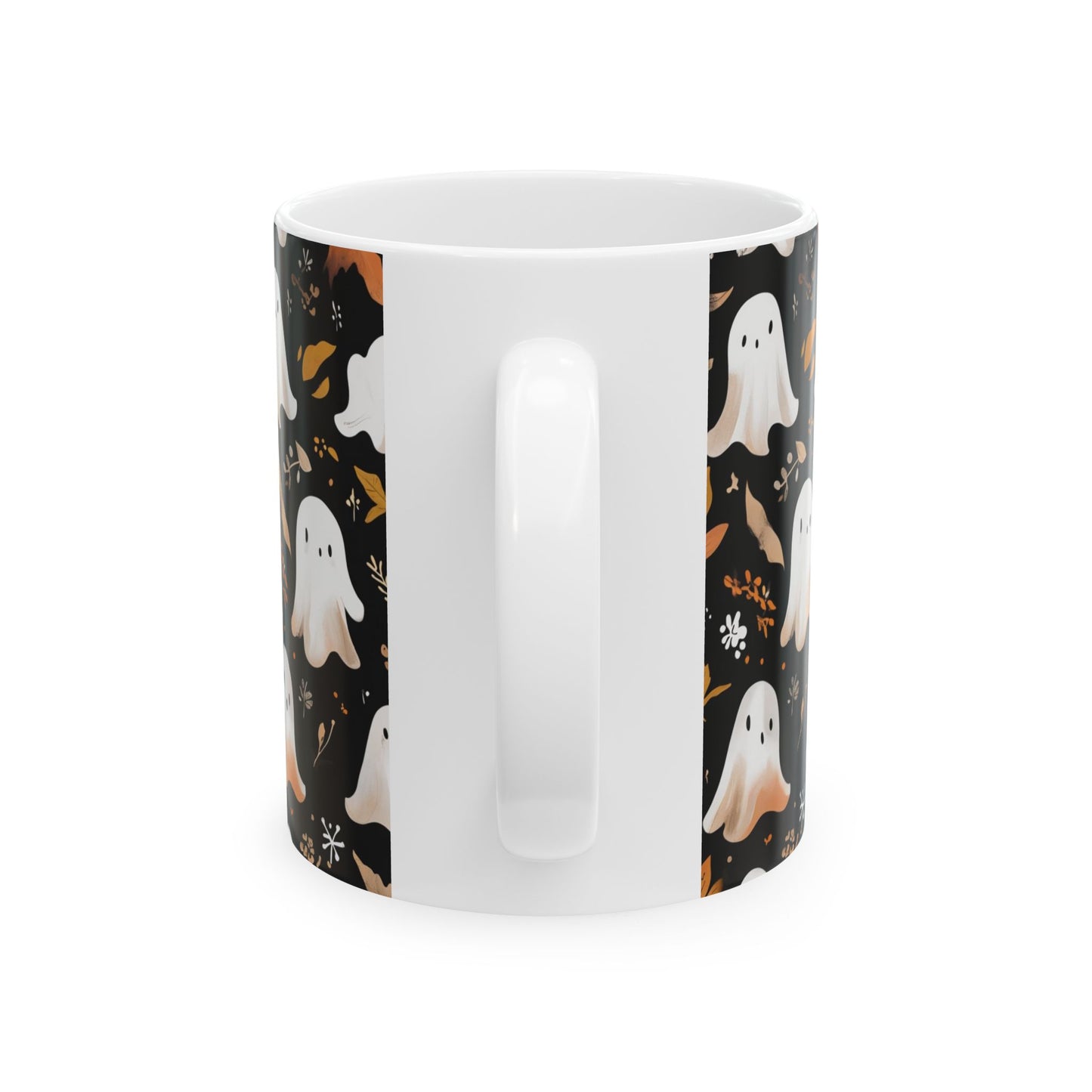 Halloween Ghost Ceramic Mug, Autumn Coffee Cup, Cute Ghost Mug, Fall Decor, Spooky Mug, Gift for Halloween Lovers, Ceramic Mug