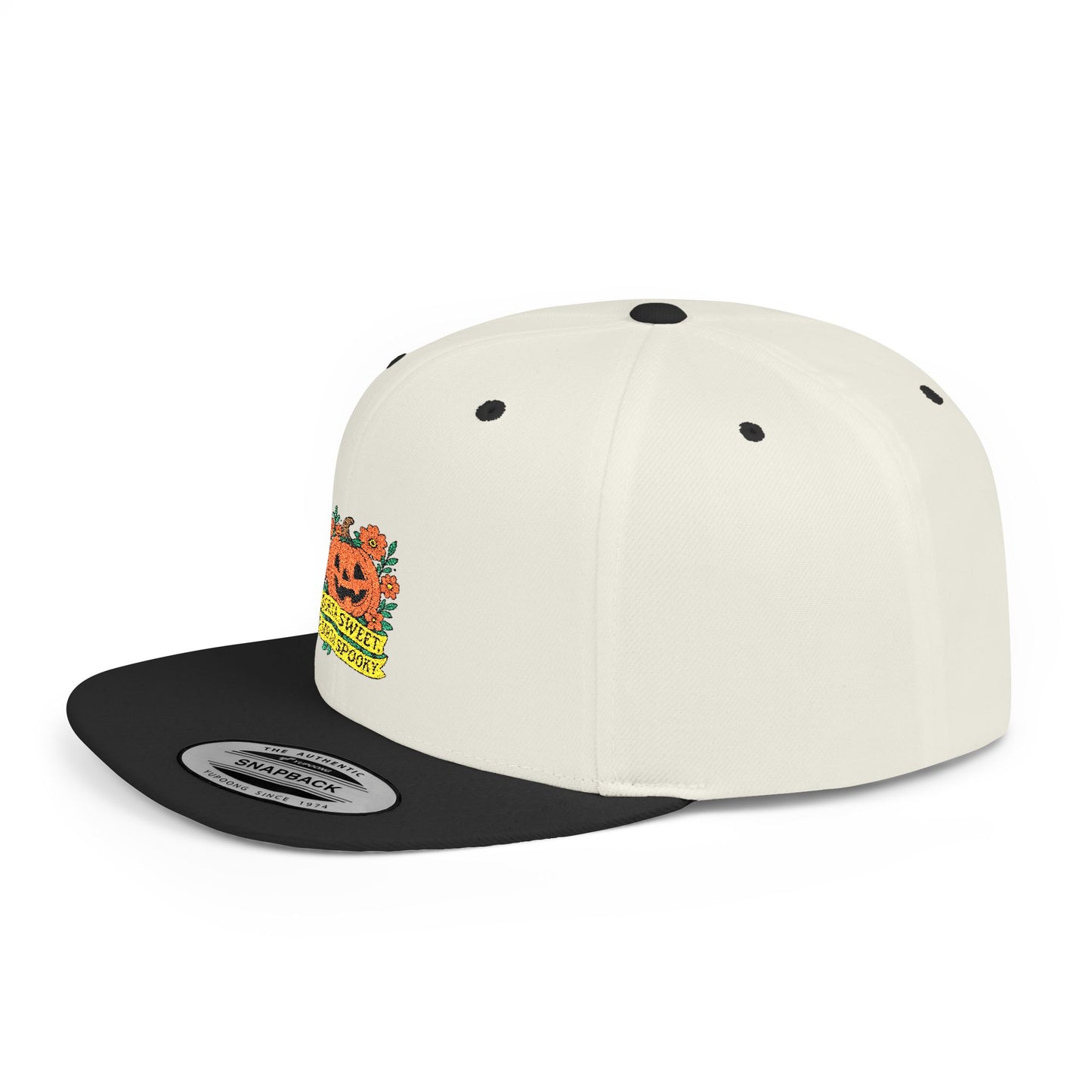 Cute Pumpkin Design – Sorta Sweet, Sorta Spooky Halloween Artwork Snapback Cap
