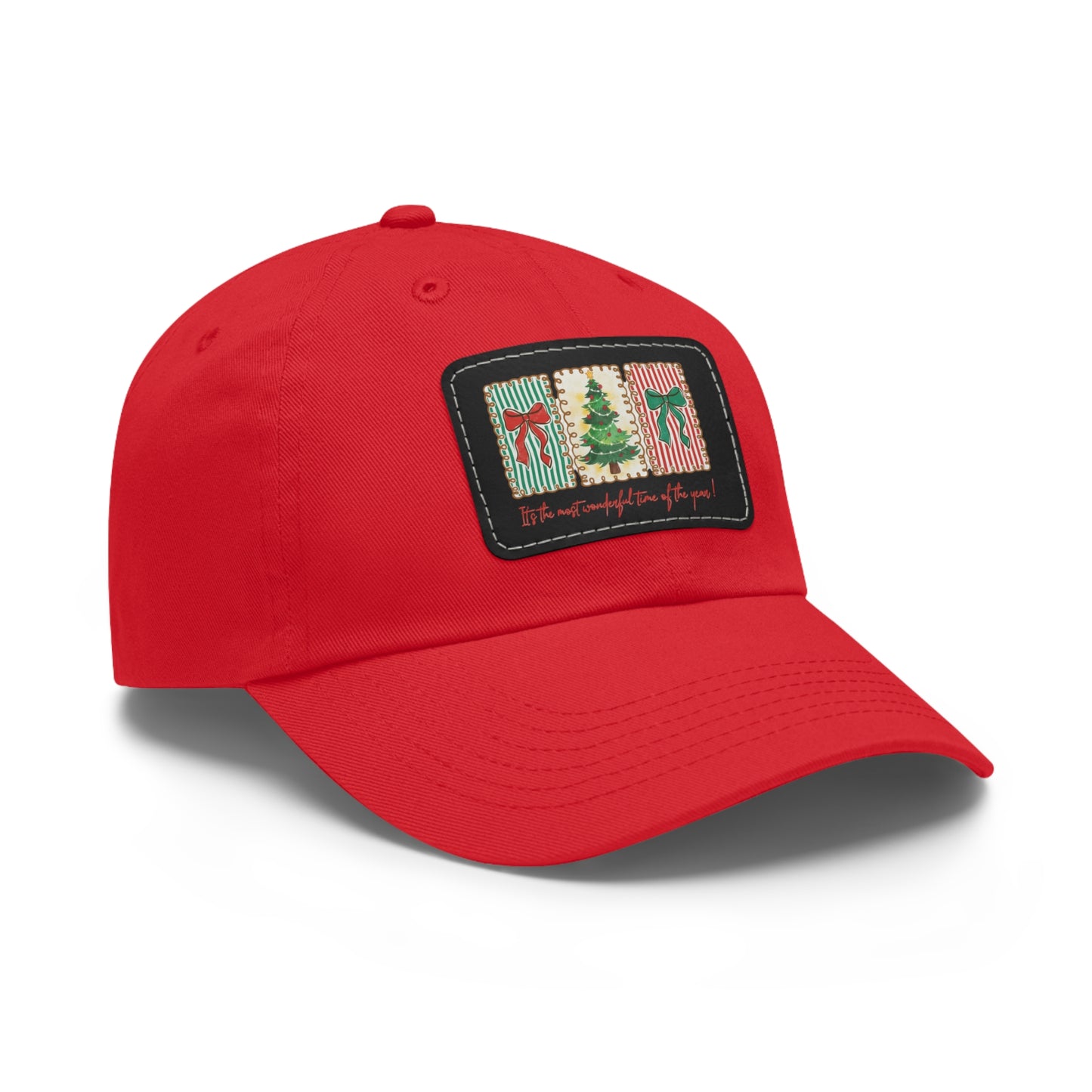Festive Christmas Tree & Bow Design | It’s the Most Wonderful Time of the Year – Holiday Shirt, Mug, Tote & Home Decor Dad Hat