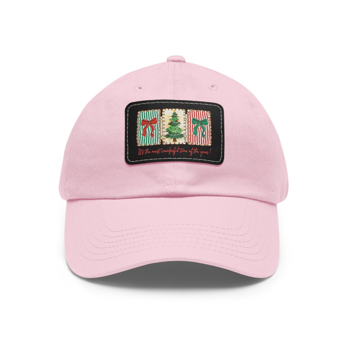 Festive Christmas Tree & Bow Design | It’s the Most Wonderful Time of the Year – Holiday Shirt, Mug, Tote & Home Decor Dad Hat
