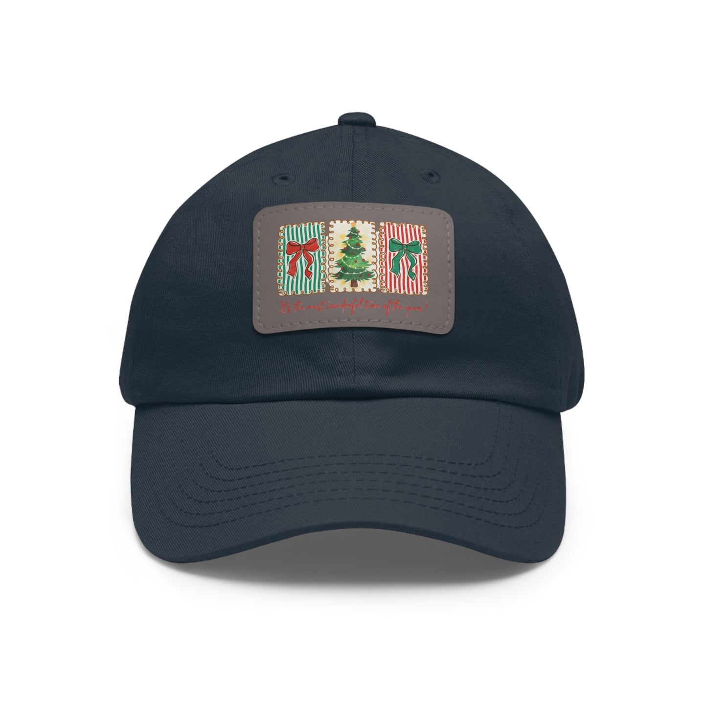 Festive Christmas Tree & Bow Design | It’s the Most Wonderful Time of the Year – Holiday Shirt, Mug, Tote & Home Decor Dad Hat