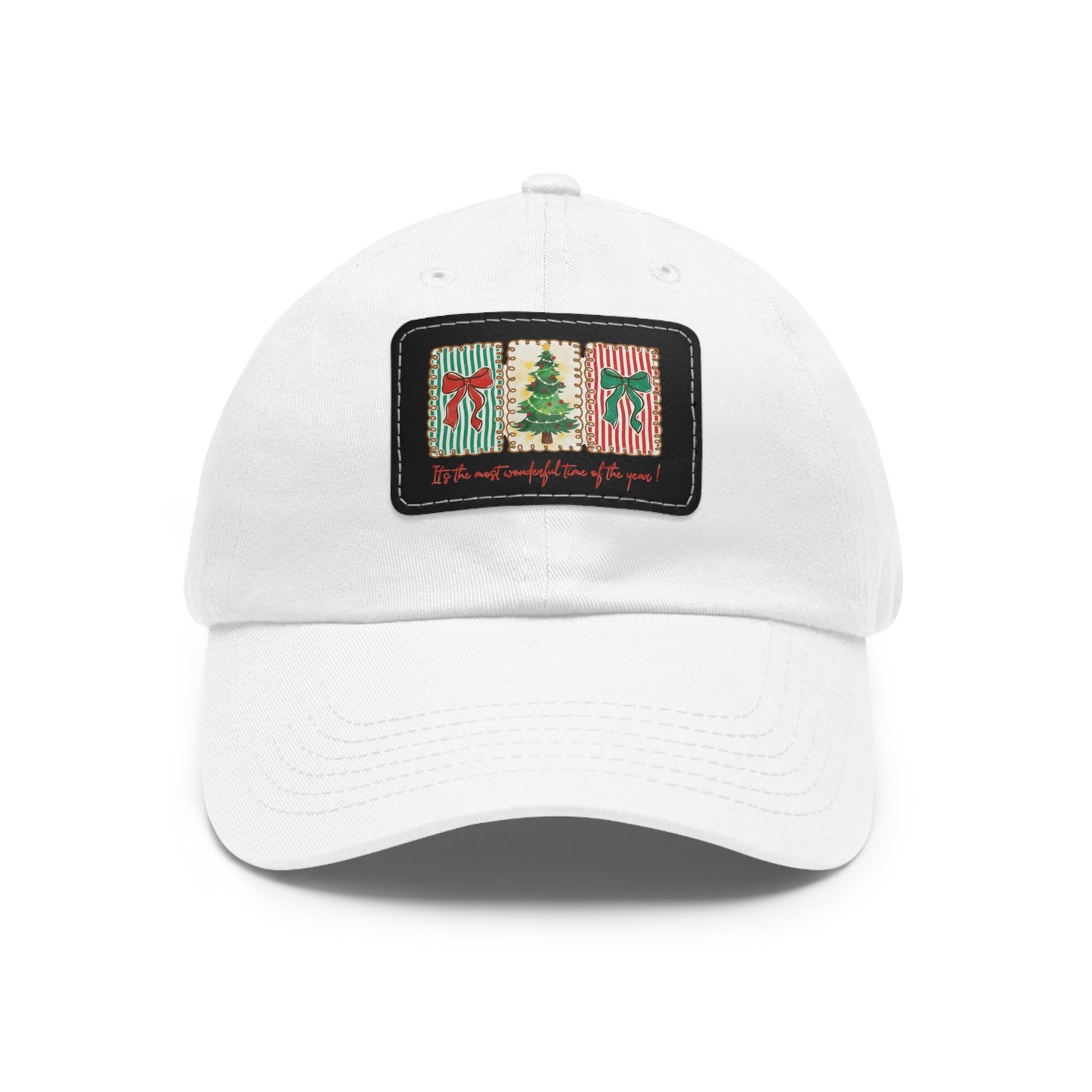 Festive Christmas Tree & Bow Design | It’s the Most Wonderful Time of the Year – Holiday Shirt, Mug, Tote & Home Decor Dad Hat