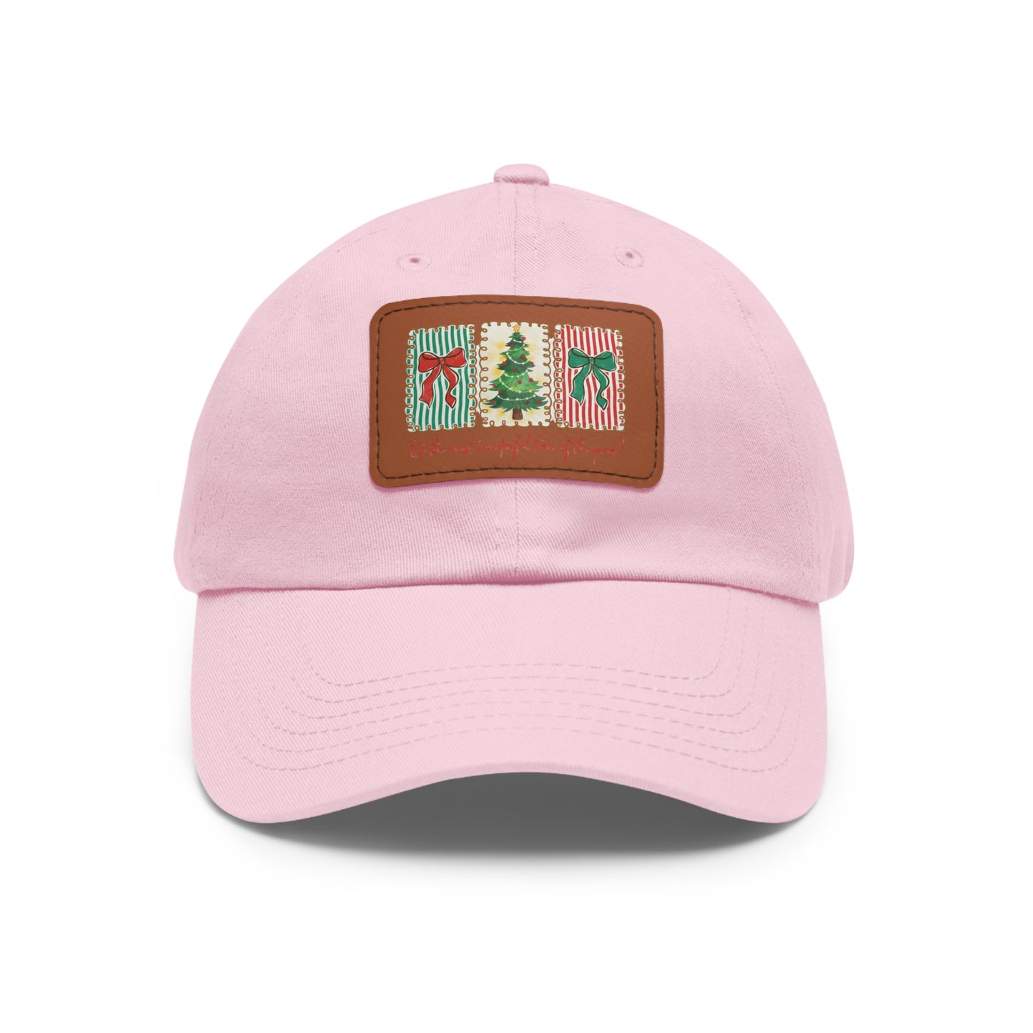 Festive Christmas Tree & Bow Design | It’s the Most Wonderful Time of the Year – Holiday Shirt, Mug, Tote & Home Decor Dad Hat