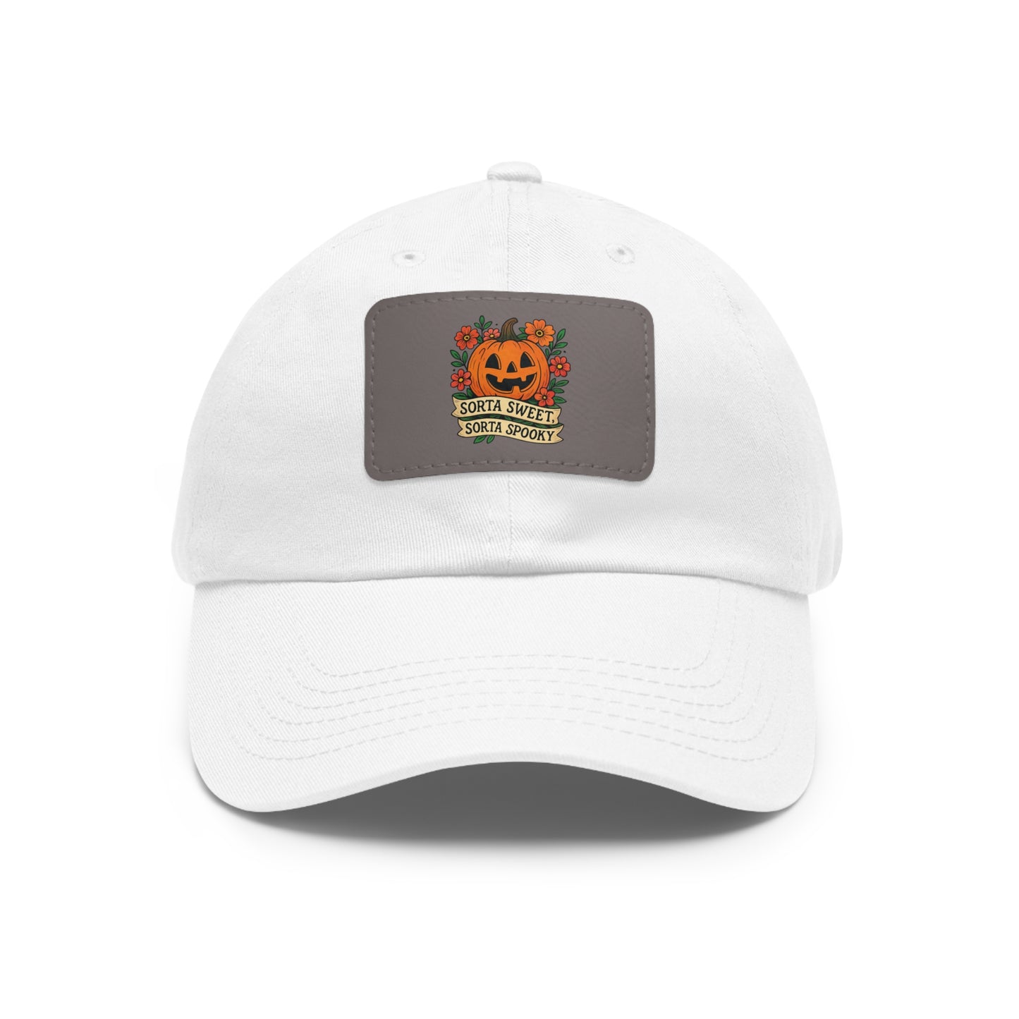 Cute Pumpkin Design – Sorta Sweet, Sorta Spooky Halloween Artwork Dad Hat