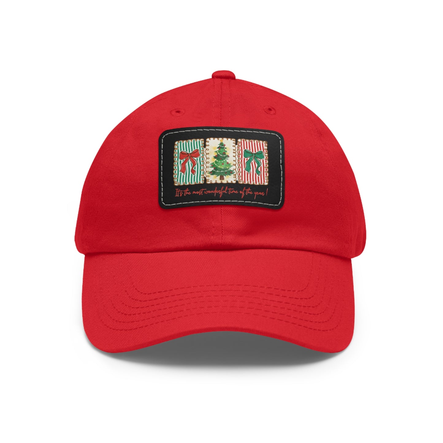 Festive Christmas Tree & Bow Design | It’s the Most Wonderful Time of the Year – Holiday Shirt, Mug, Tote & Home Decor Dad Hat