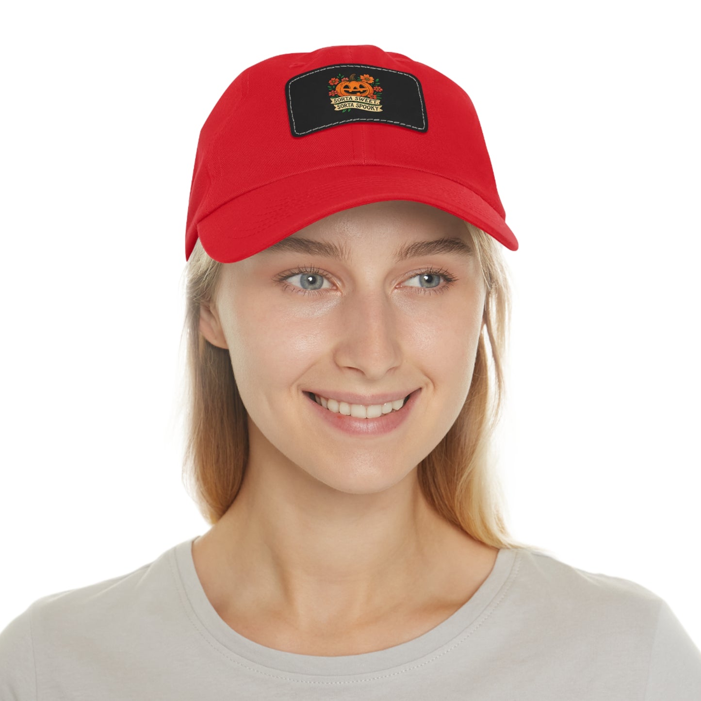 Cute Pumpkin Design – Sorta Sweet, Sorta Spooky Halloween Artwork Dad Hat