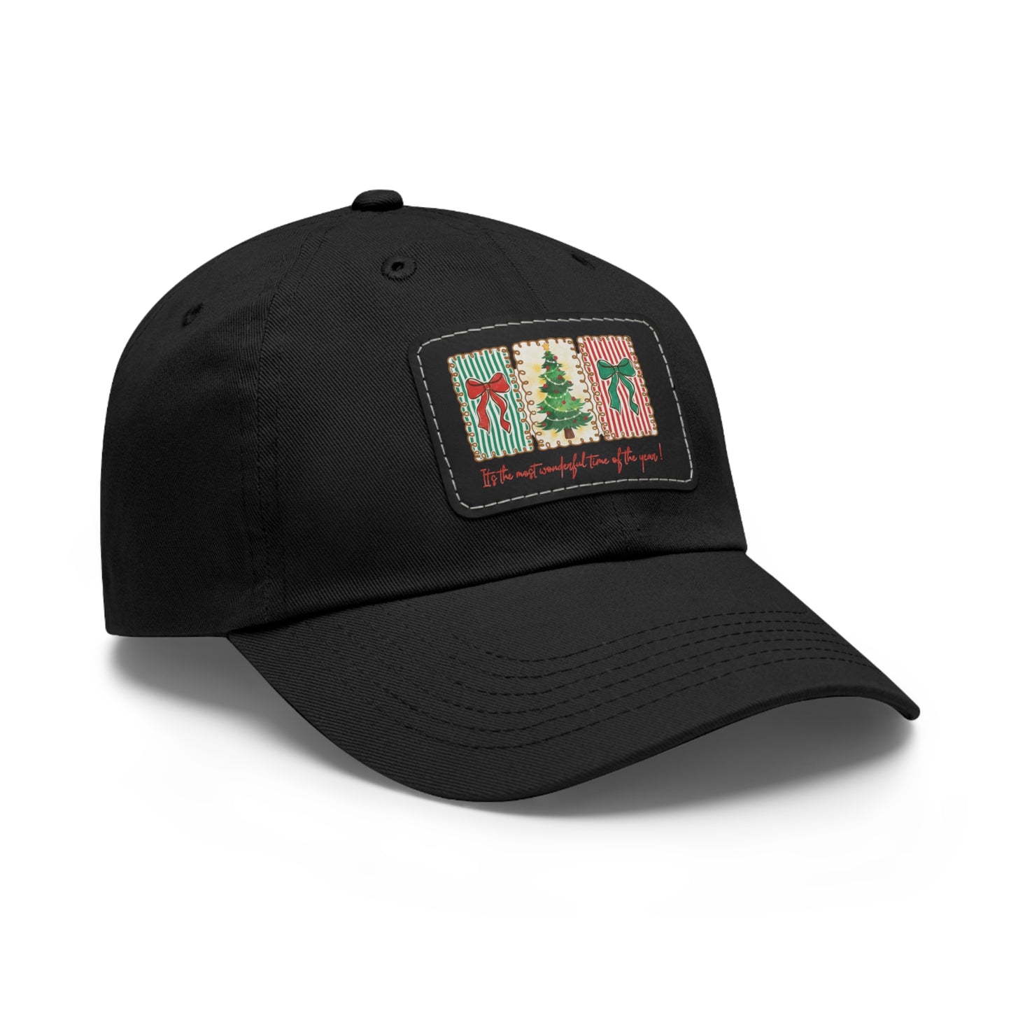 Festive Christmas Tree & Bow Design | It’s the Most Wonderful Time of the Year – Holiday Shirt, Mug, Tote & Home Decor Dad Hat