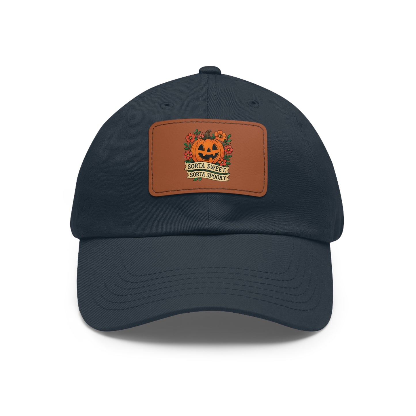 Cute Pumpkin Design – Sorta Sweet, Sorta Spooky Halloween Artwork Dad Hat