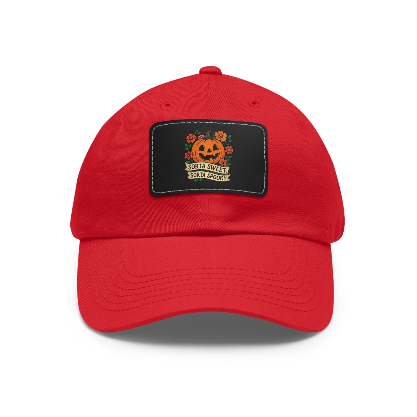 Cute Pumpkin Design – Sorta Sweet, Sorta Spooky Halloween Artwork Dad Hat