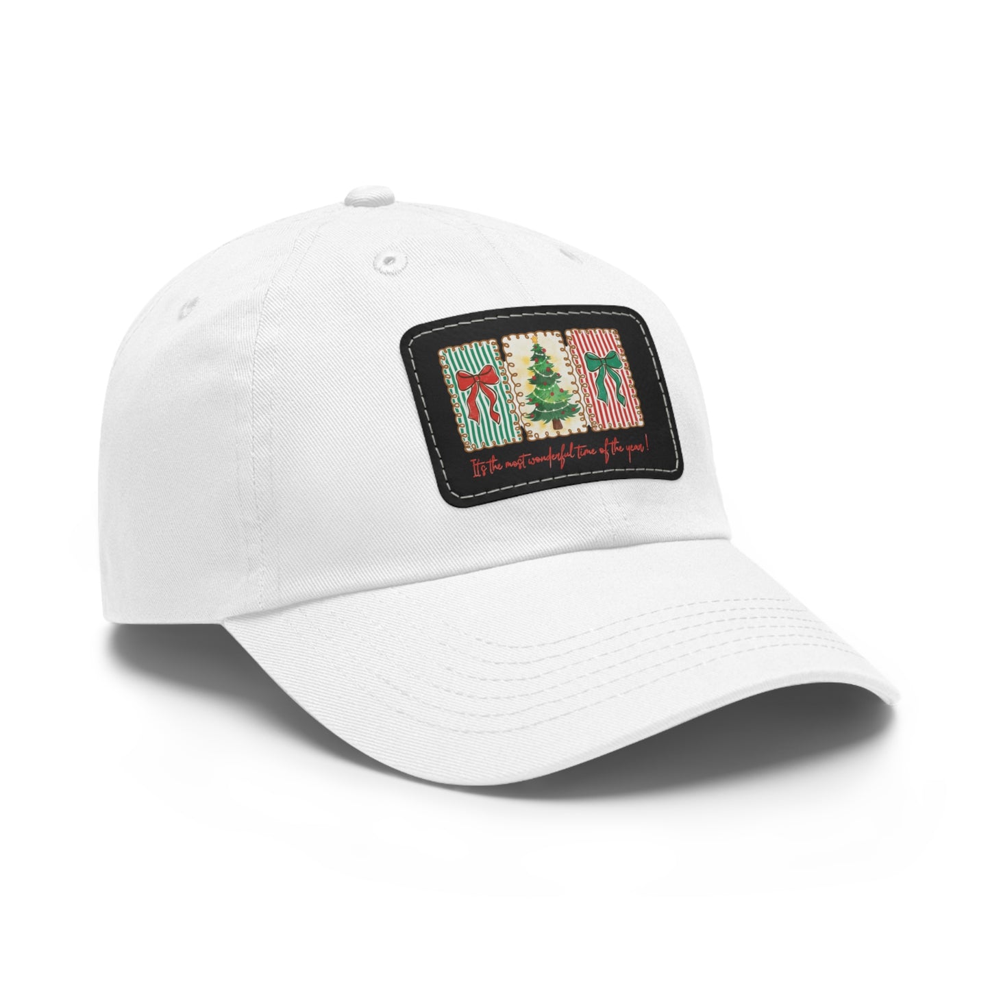 Festive Christmas Tree & Bow Design | It’s the Most Wonderful Time of the Year – Holiday Shirt, Mug, Tote & Home Decor Dad Hat
