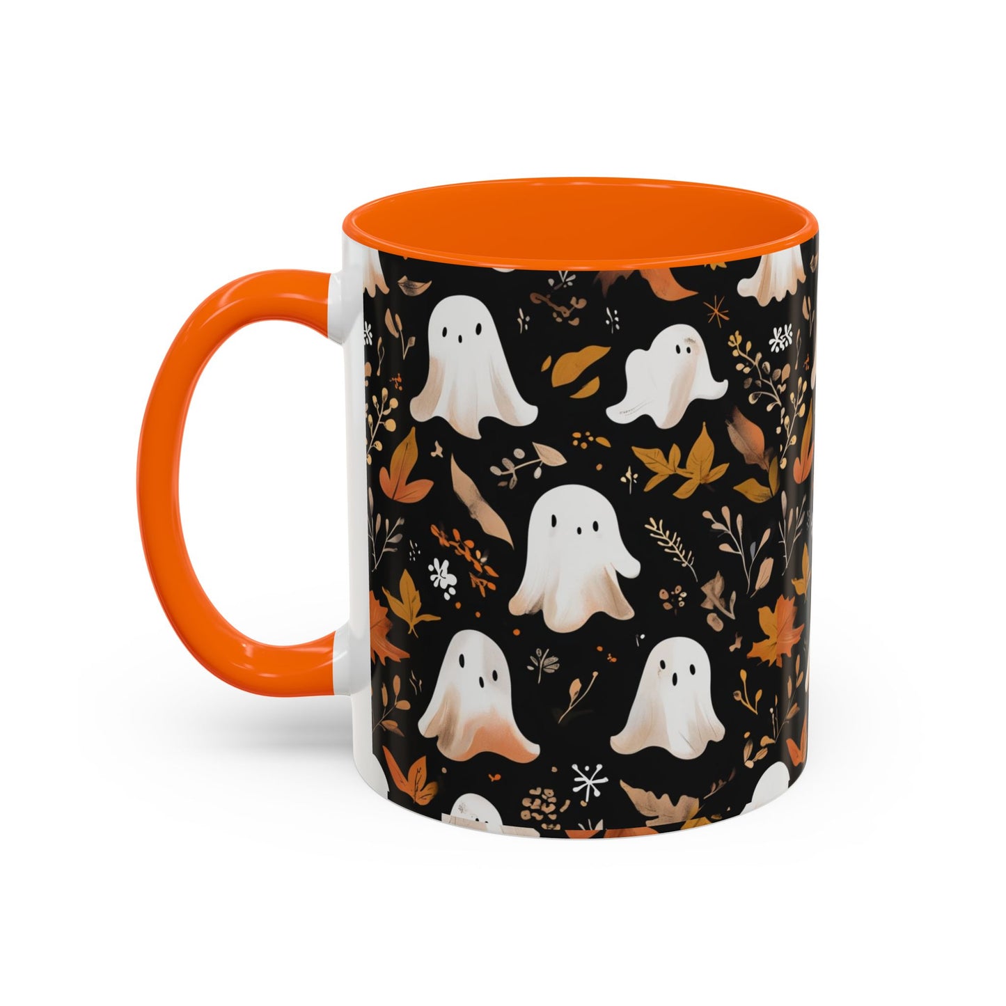Halloween Ghost Coffee Mug, Cute Fall Mug, Spooky Drinkware, Autumn Gift, Ghost Decor, Accent Mug