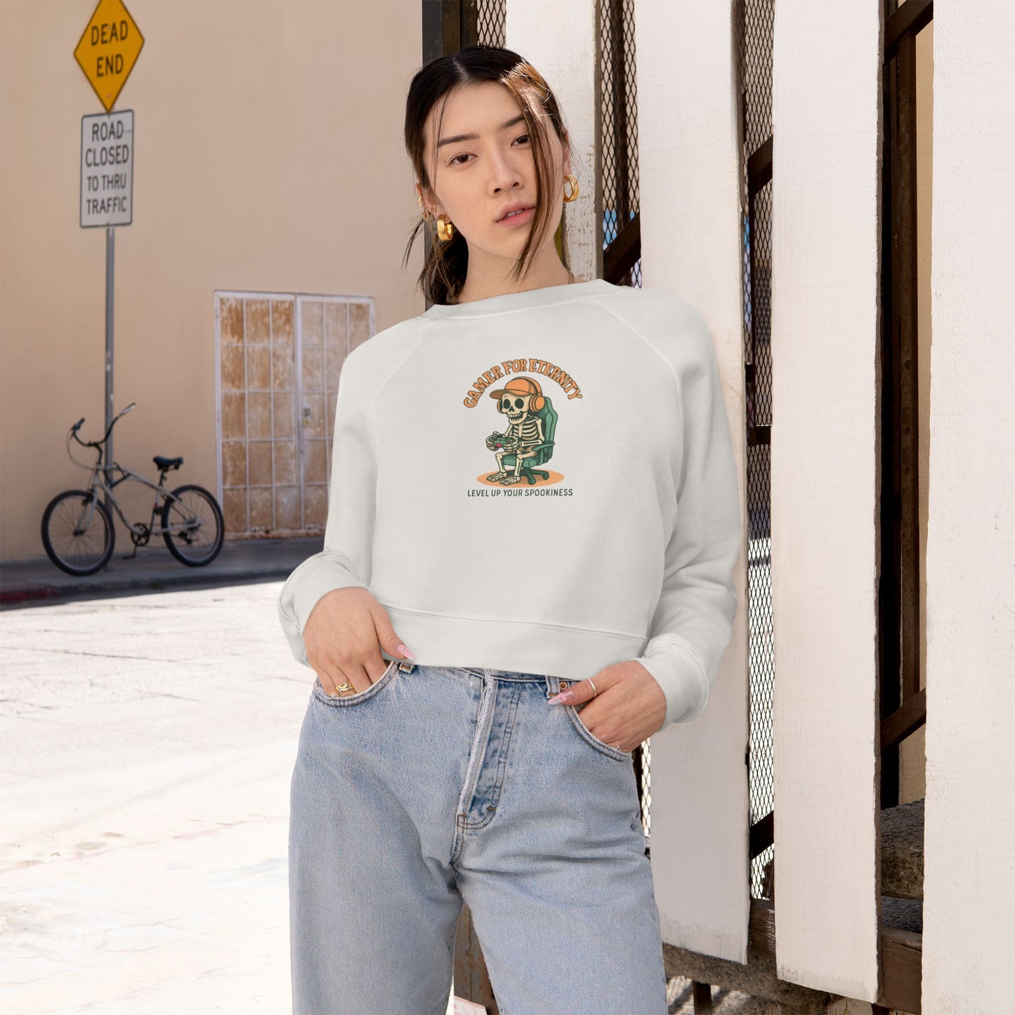 Cozy Women's Cropped Fleece Pullover | Funny Sweatshirt for Casual Wear, Great for Gifting, Fall/Winter Essentials, Lounge Wear, [...]
