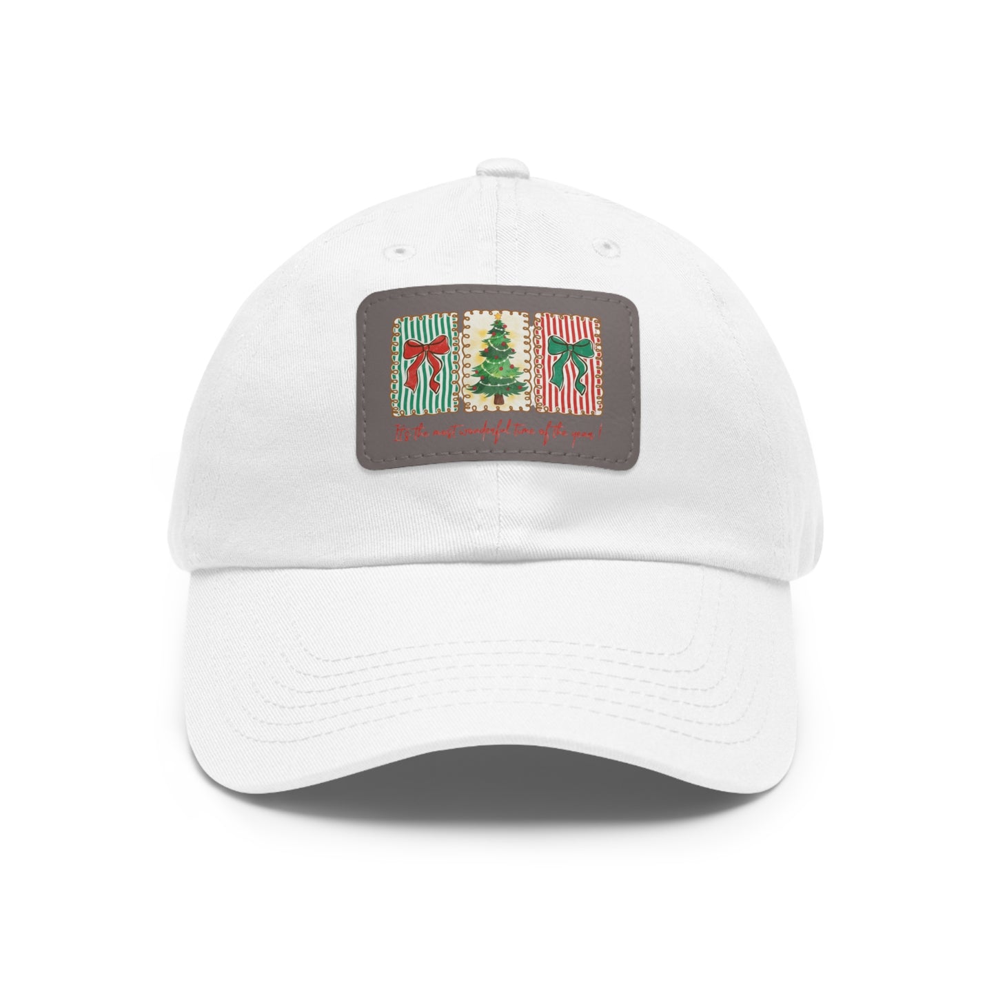 Festive Christmas Tree & Bow Design | It’s the Most Wonderful Time of the Year – Holiday Shirt, Mug, Tote & Home Decor Dad Hat